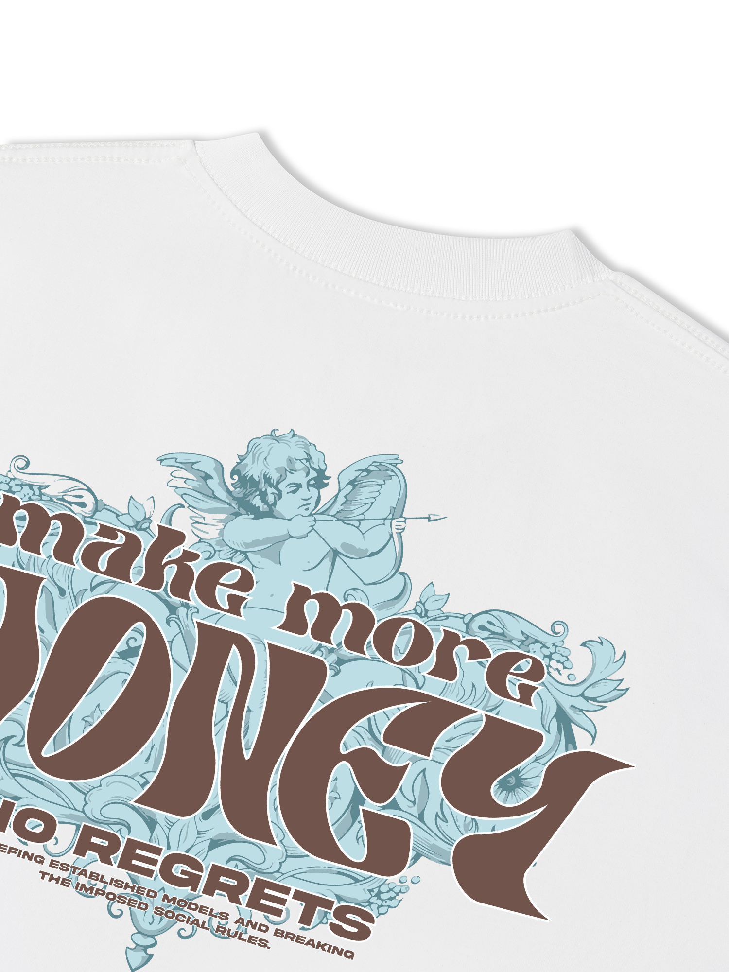 Áo Thun Relaxed Fit Money Make More No Regrets