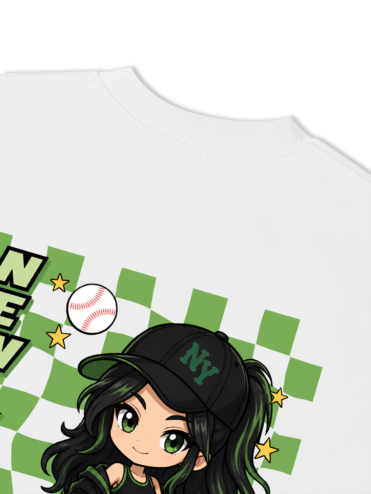 Áo Thun Relaxed Fit Baseball New York PowerGirl