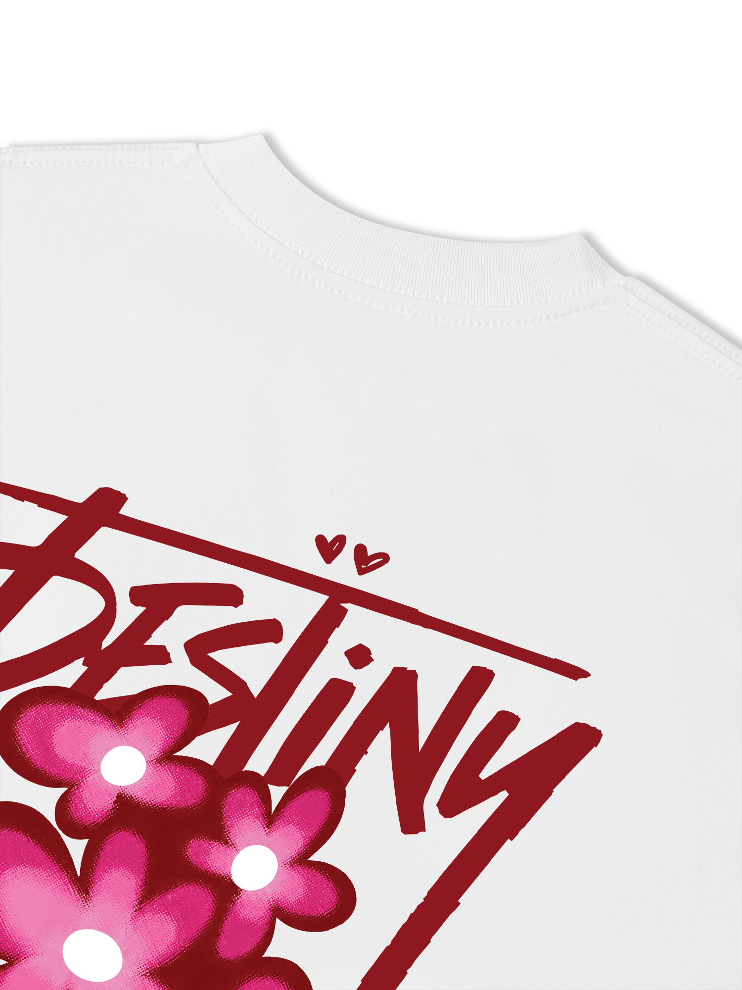 Áo Thun Relaxed Fit Destiny Pink Flower