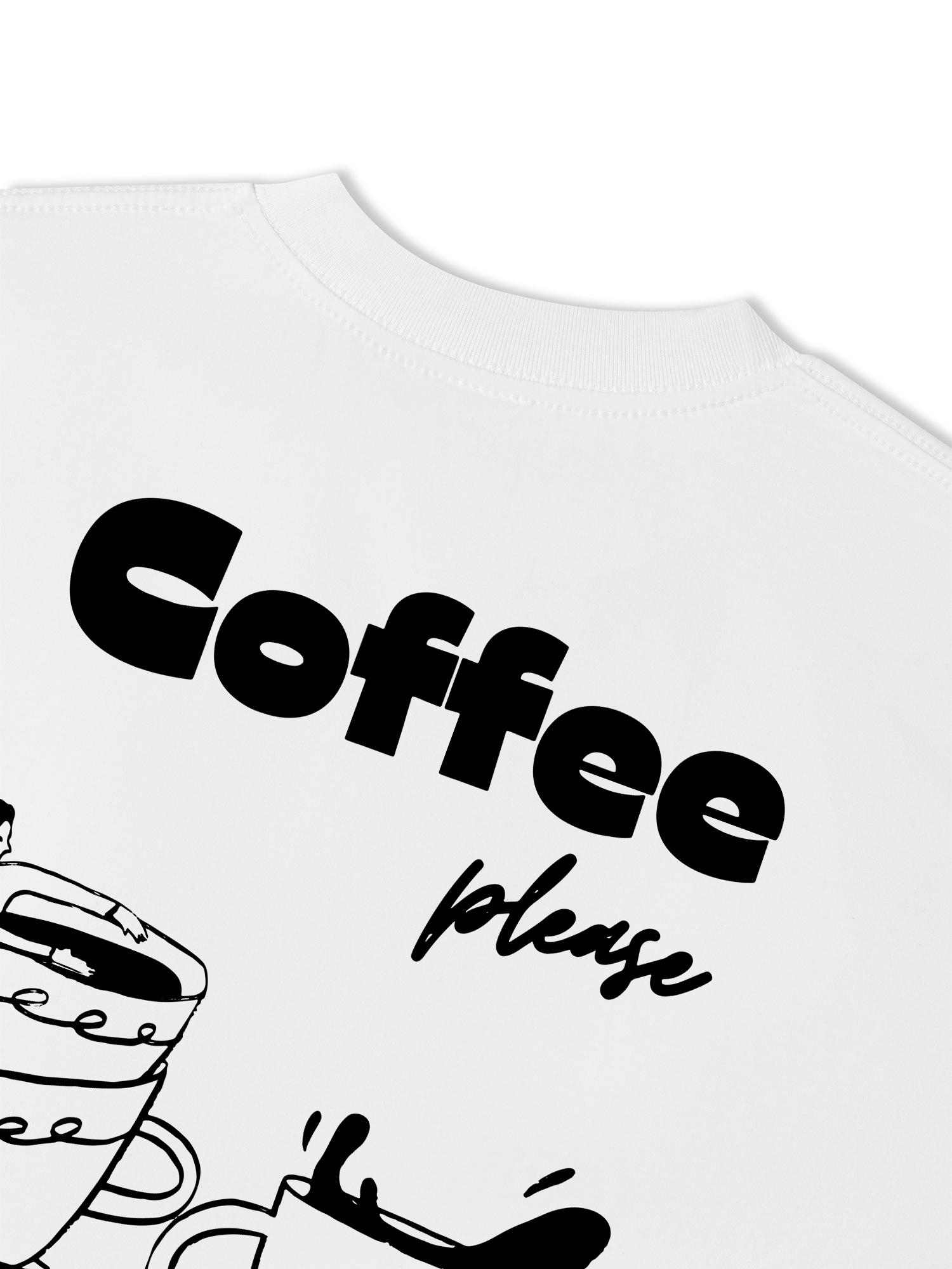 Áo Thun Relaxed Fit Daily Cup Coffee Please