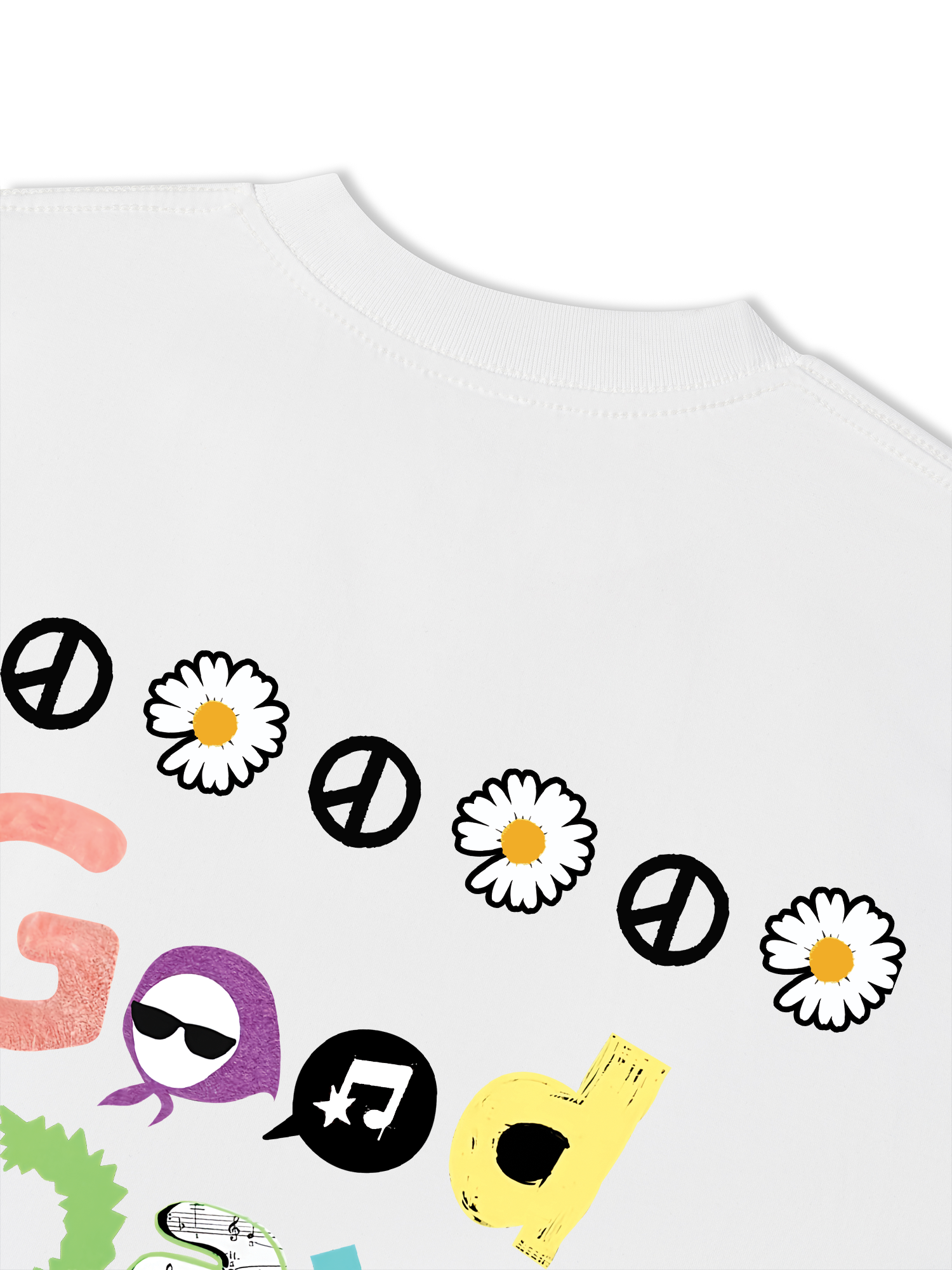 Áo Thun Relaxed Fit Idol G-Dragon Flower Peace Shirt