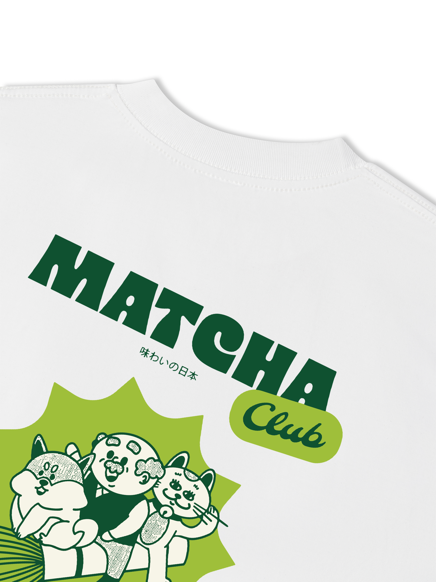 Áo Thun Relaxed Fit Daily Cup Matcha Club