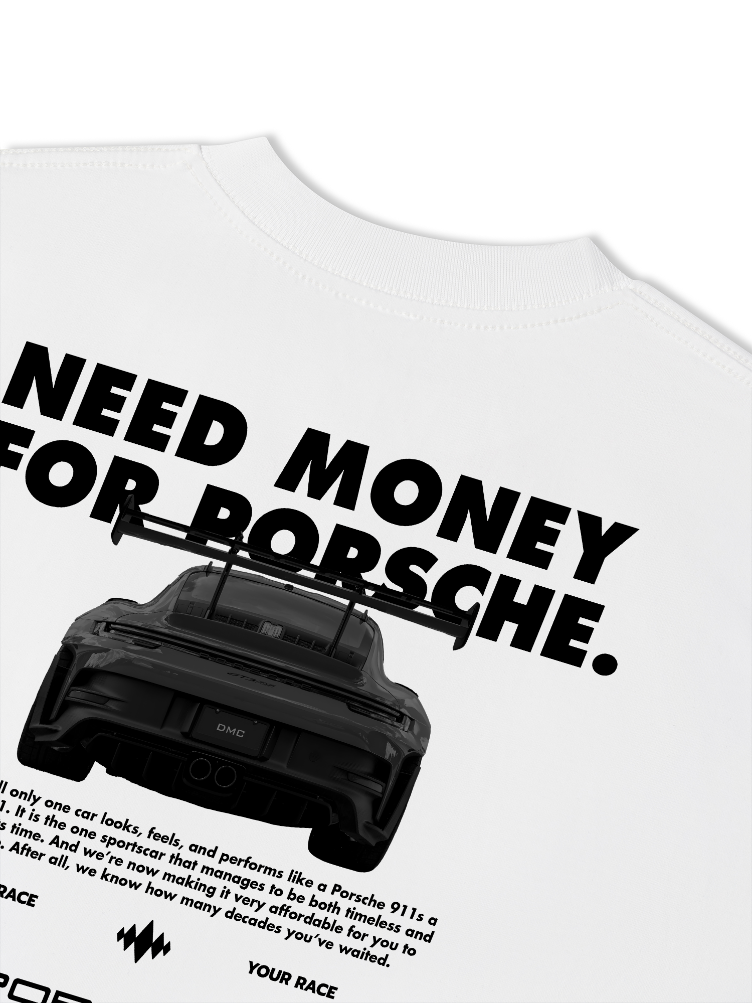 Áo Thun Relaxed Fit Porsche All Black 911 GT3RS