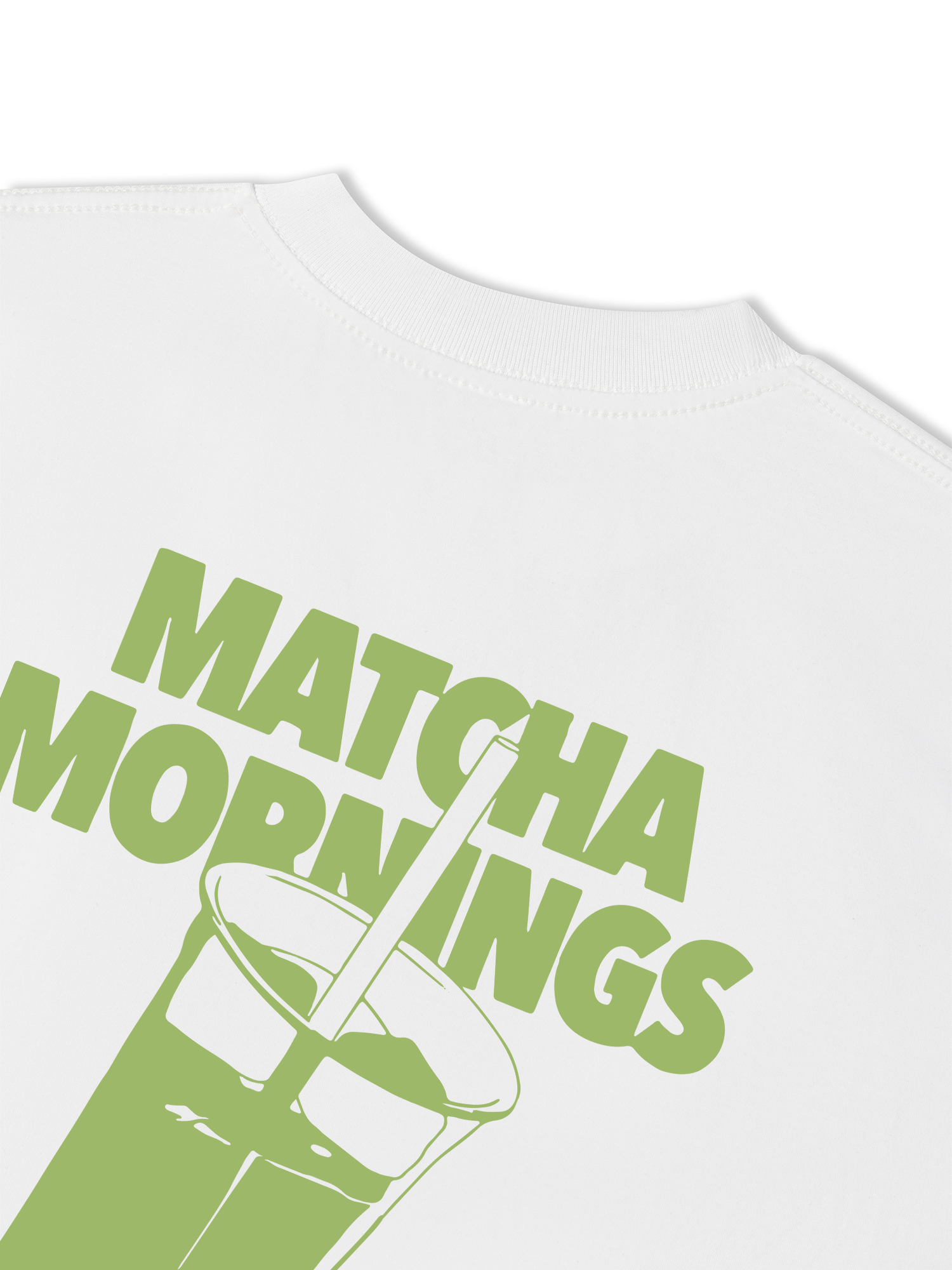 Áo Thun Relaxed Fit Daily Cup Matcha Mornings