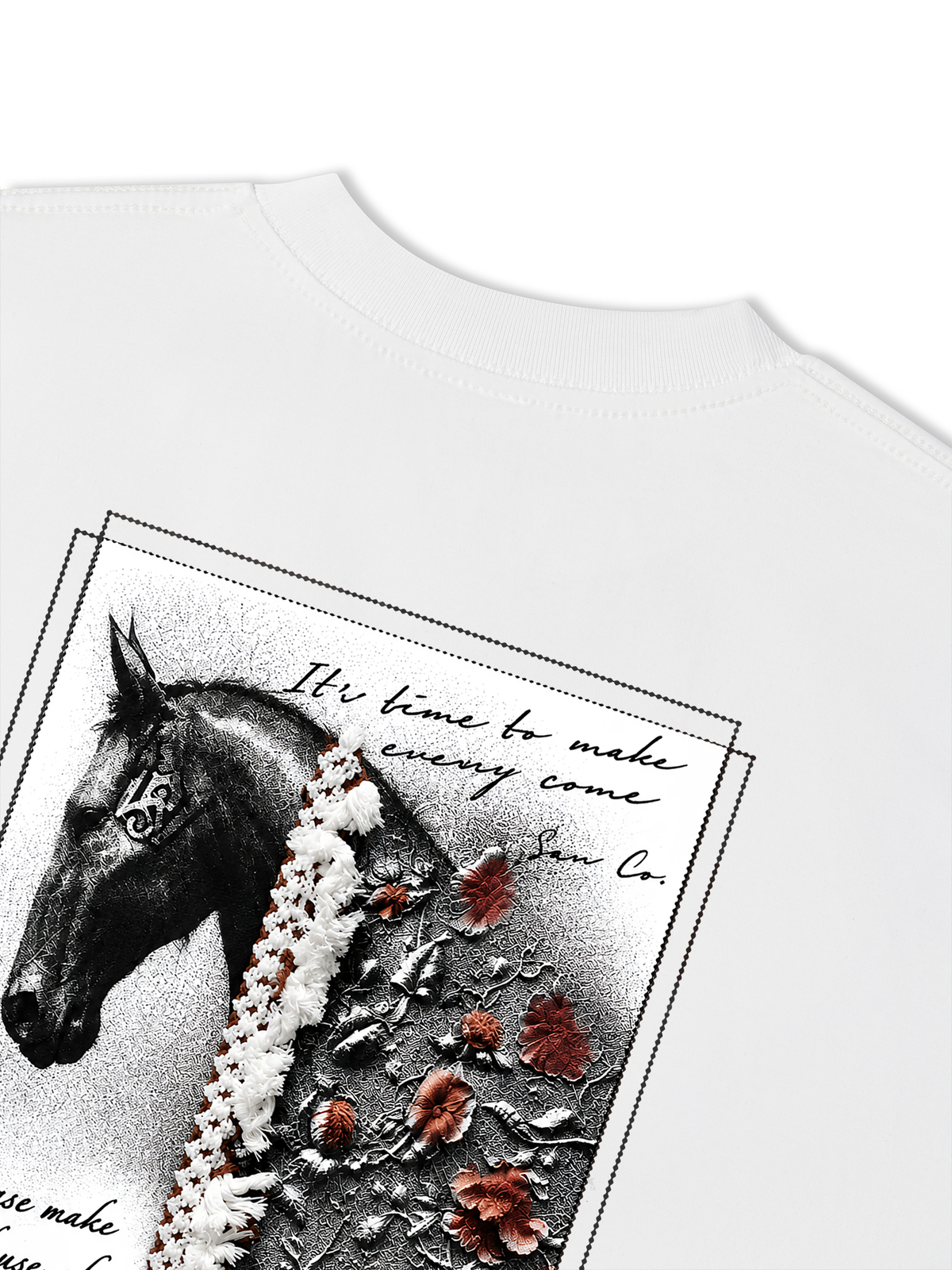 Áo Thun Relaxed Fit  Floral Horse