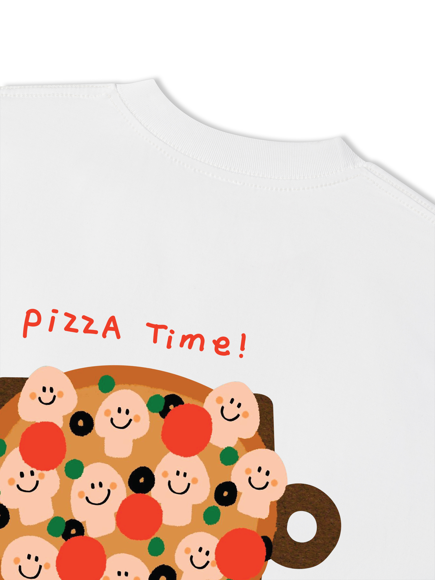Áo Thun Relaxed Fit Yummy Mood Pizzatime