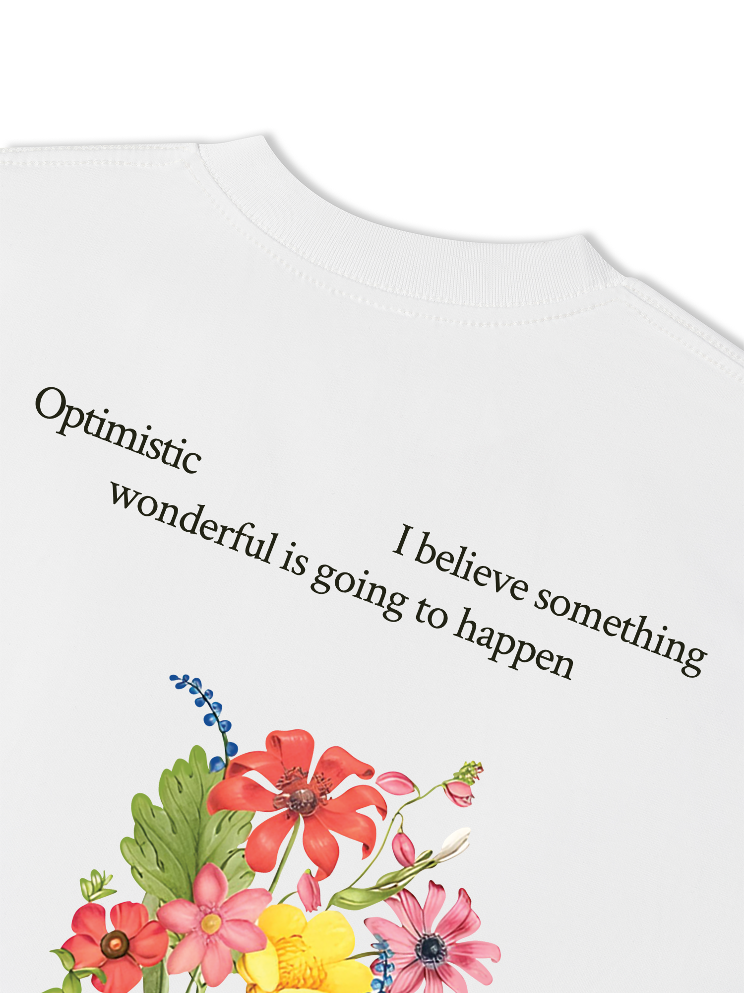 Áo Thun Relaxed Fit Floral Bouquet of Flowers