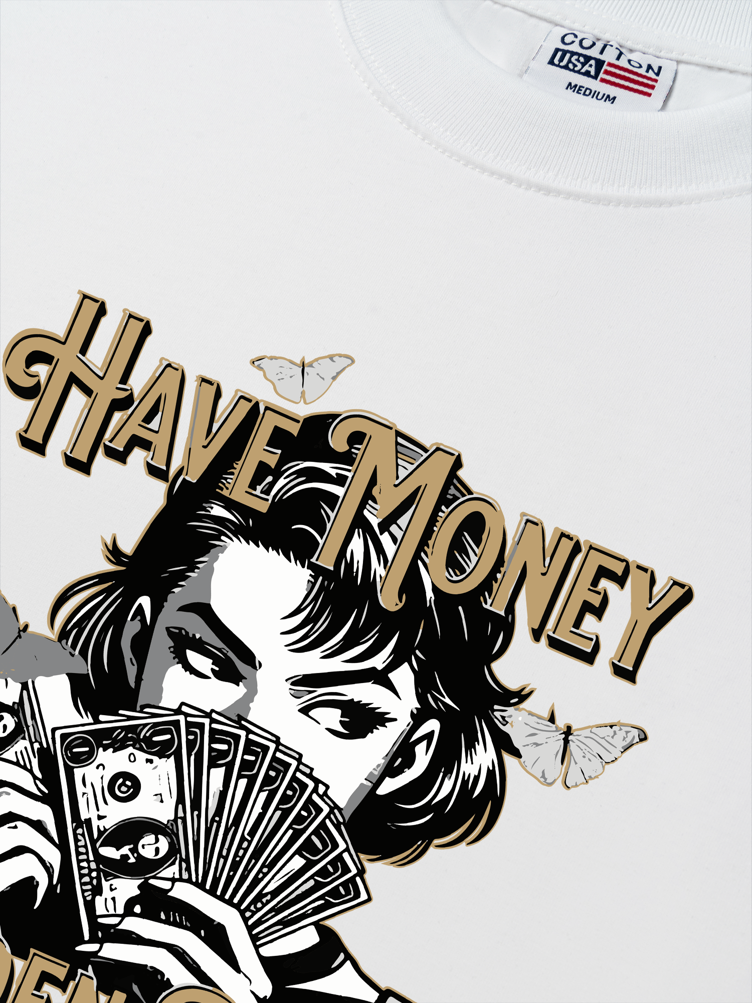 Áo Thun Relaxed Fit Money Golden Power