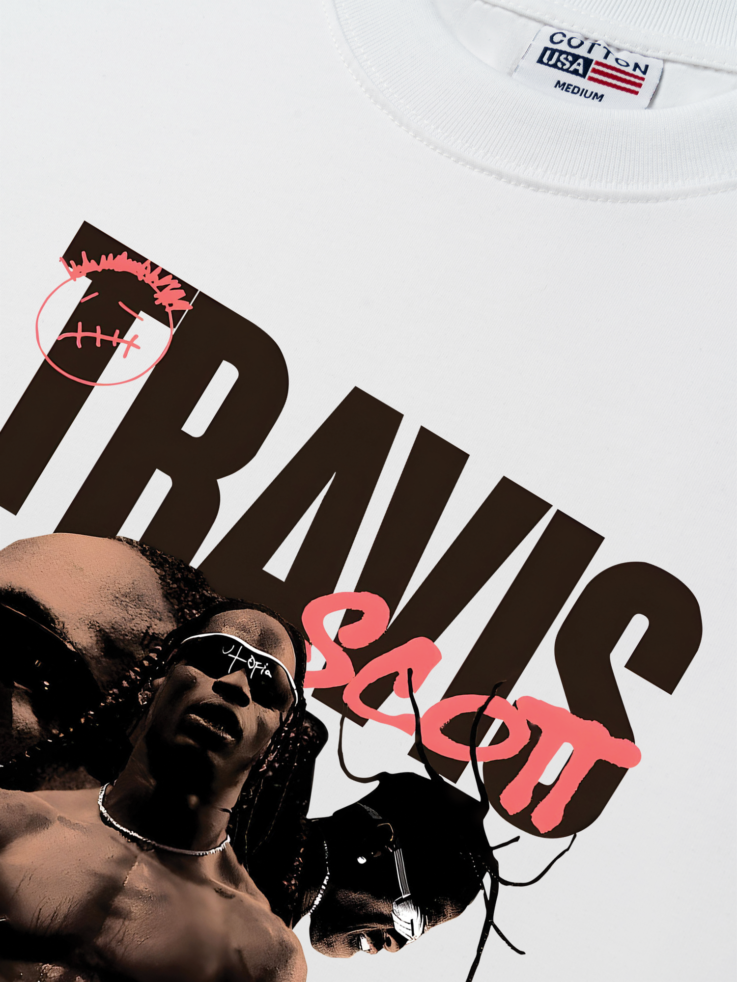 Áo Thun Relaxed Fit Travis Scott Bootle Rap