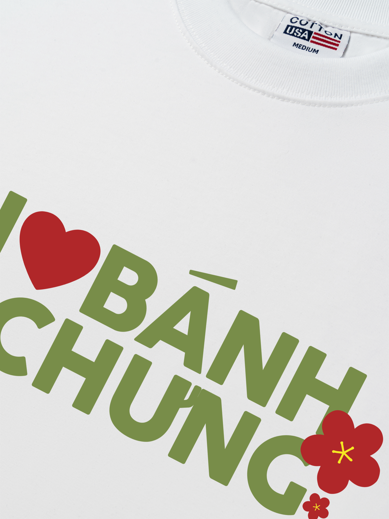 Áo Thun Relaxed Fit I Love Bánh Chưng