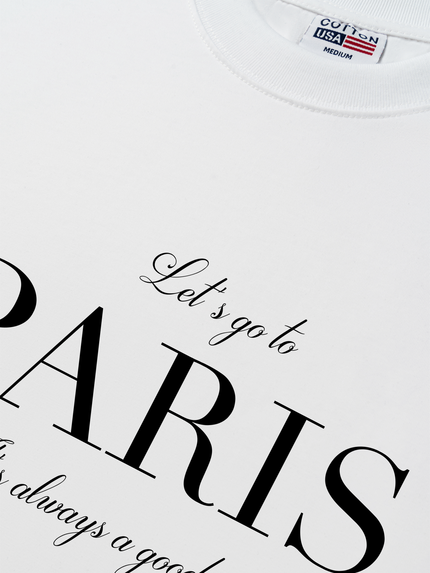 Áo Thun Relaxed Fit City Let's go to Paris