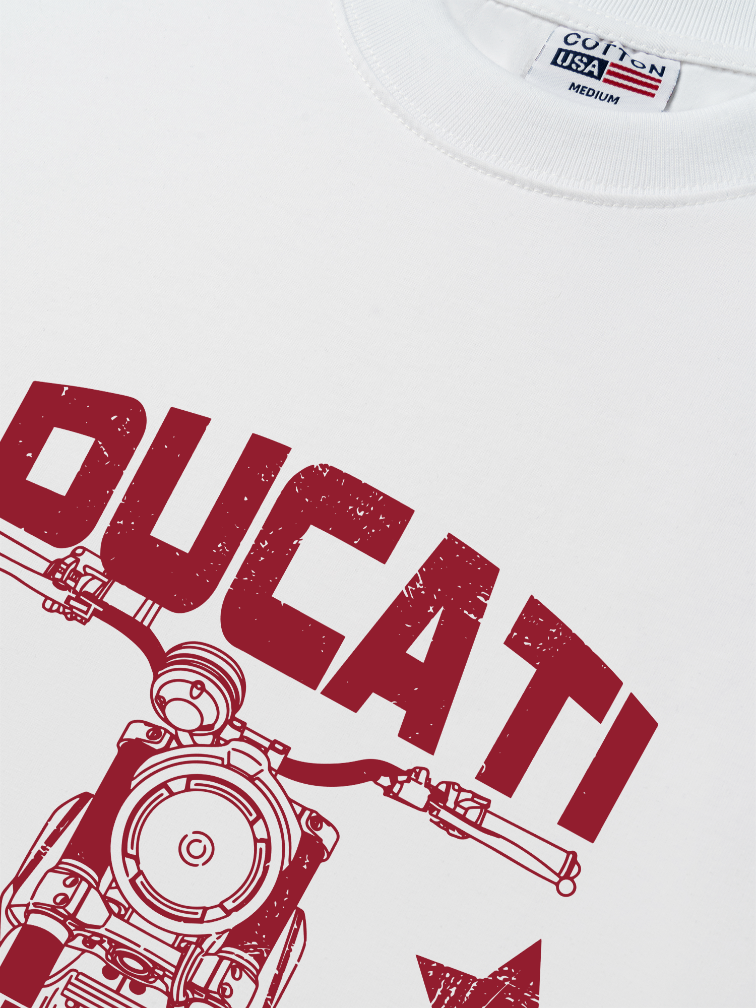 Áo Thun Relaxed Fit Motorbike Ducati Vintage