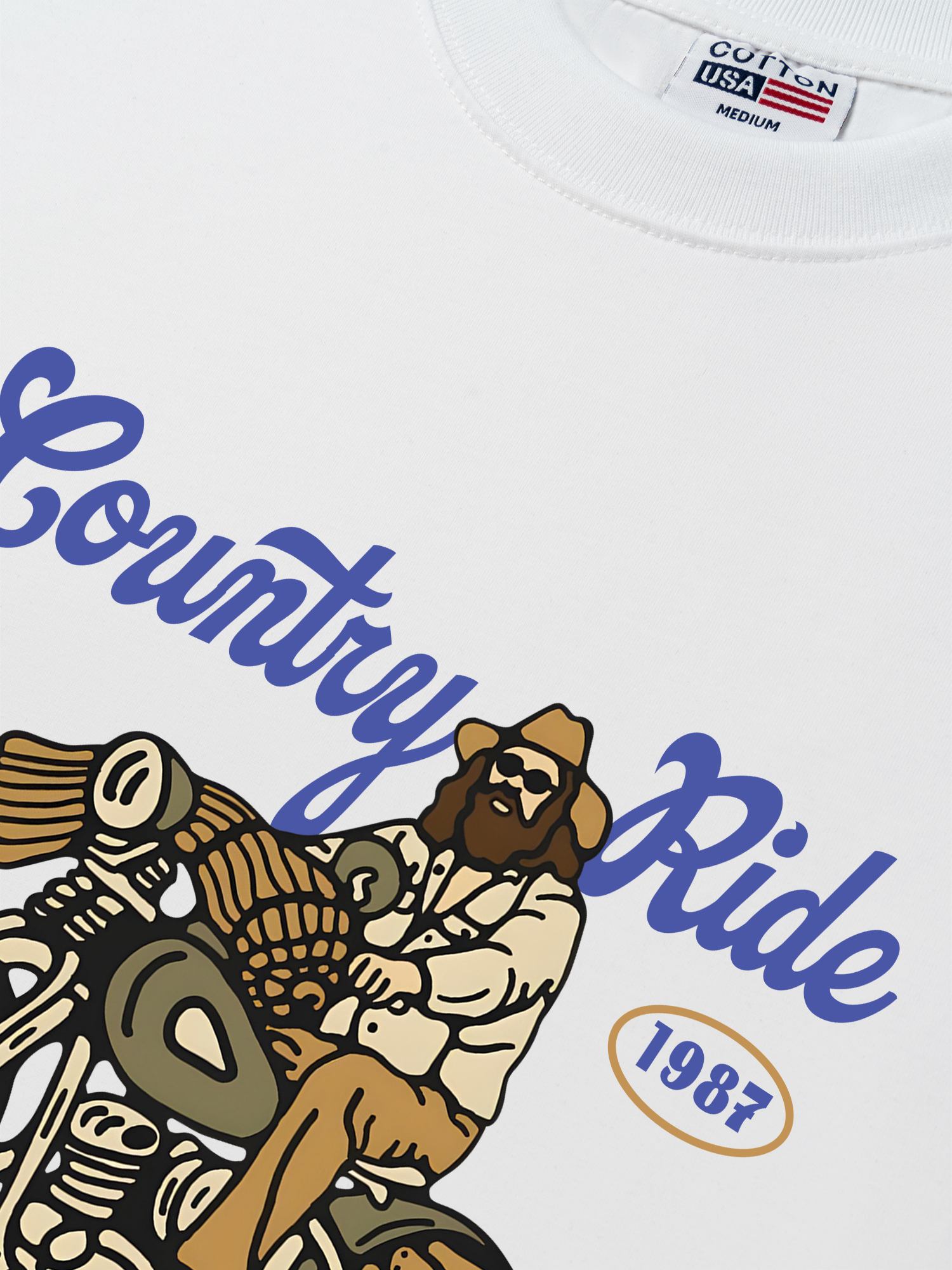 Áo Thun Relaxed Fit Motorbike Country Ride