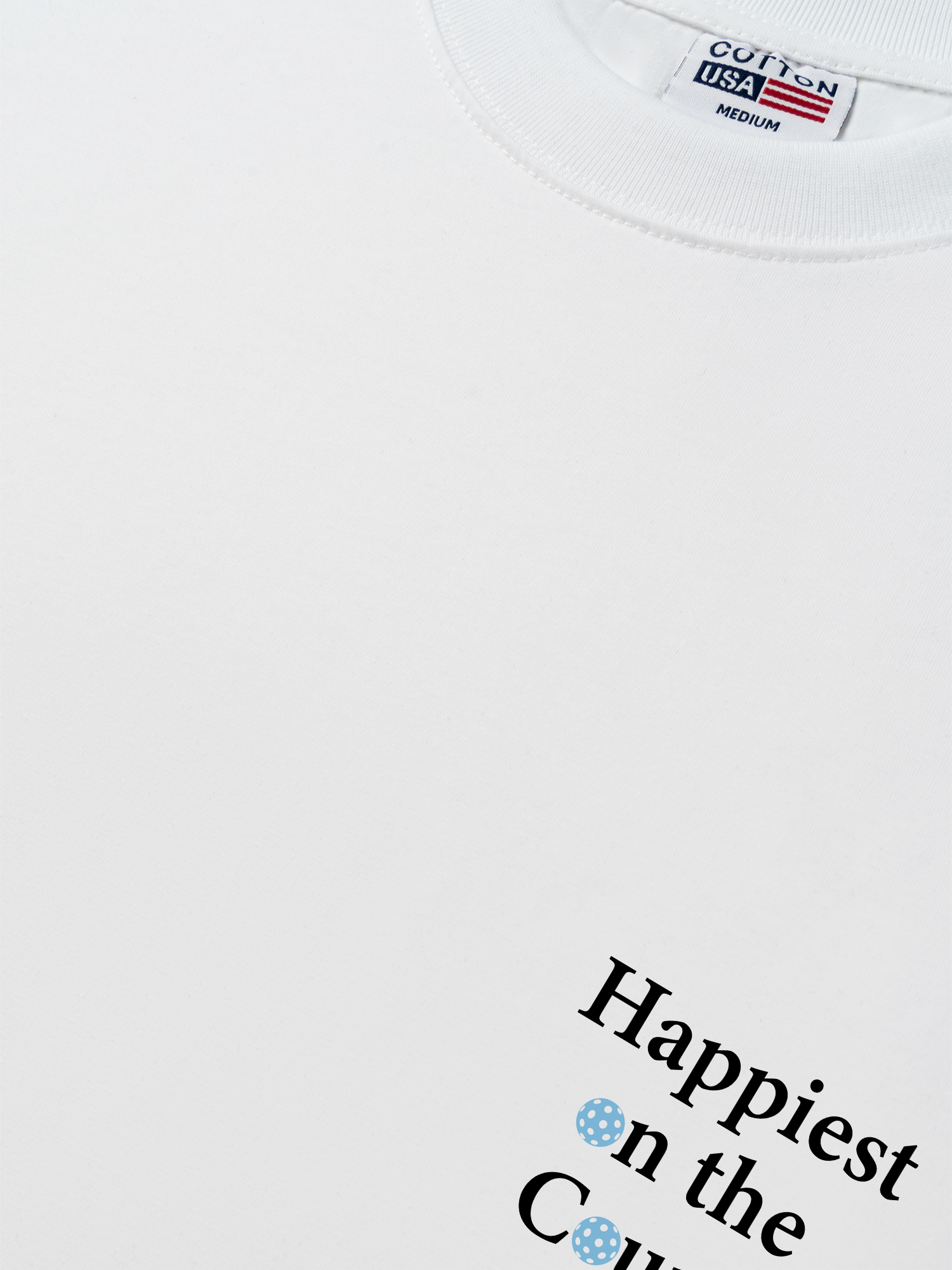 Áo Thun Relaxed Fit Pickleball Happiest on the Courts