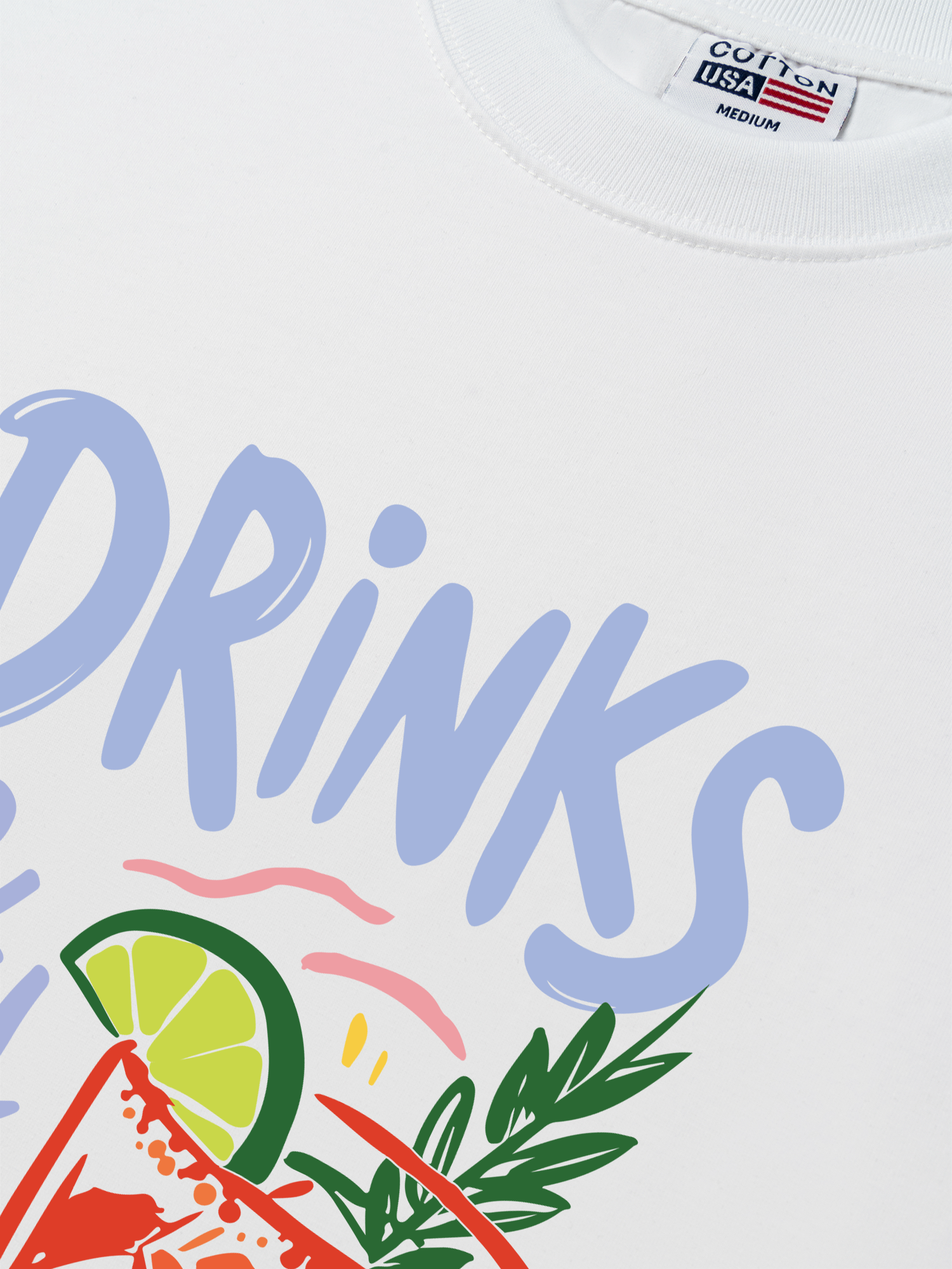 Áo Thun Relaxed Fit Drinks a & Good Vibes