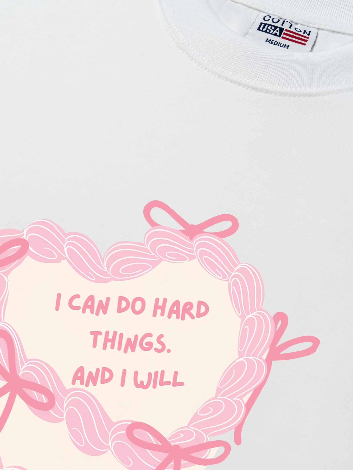 Áo Thun Relaxed Fit I Can Do Hard Thing