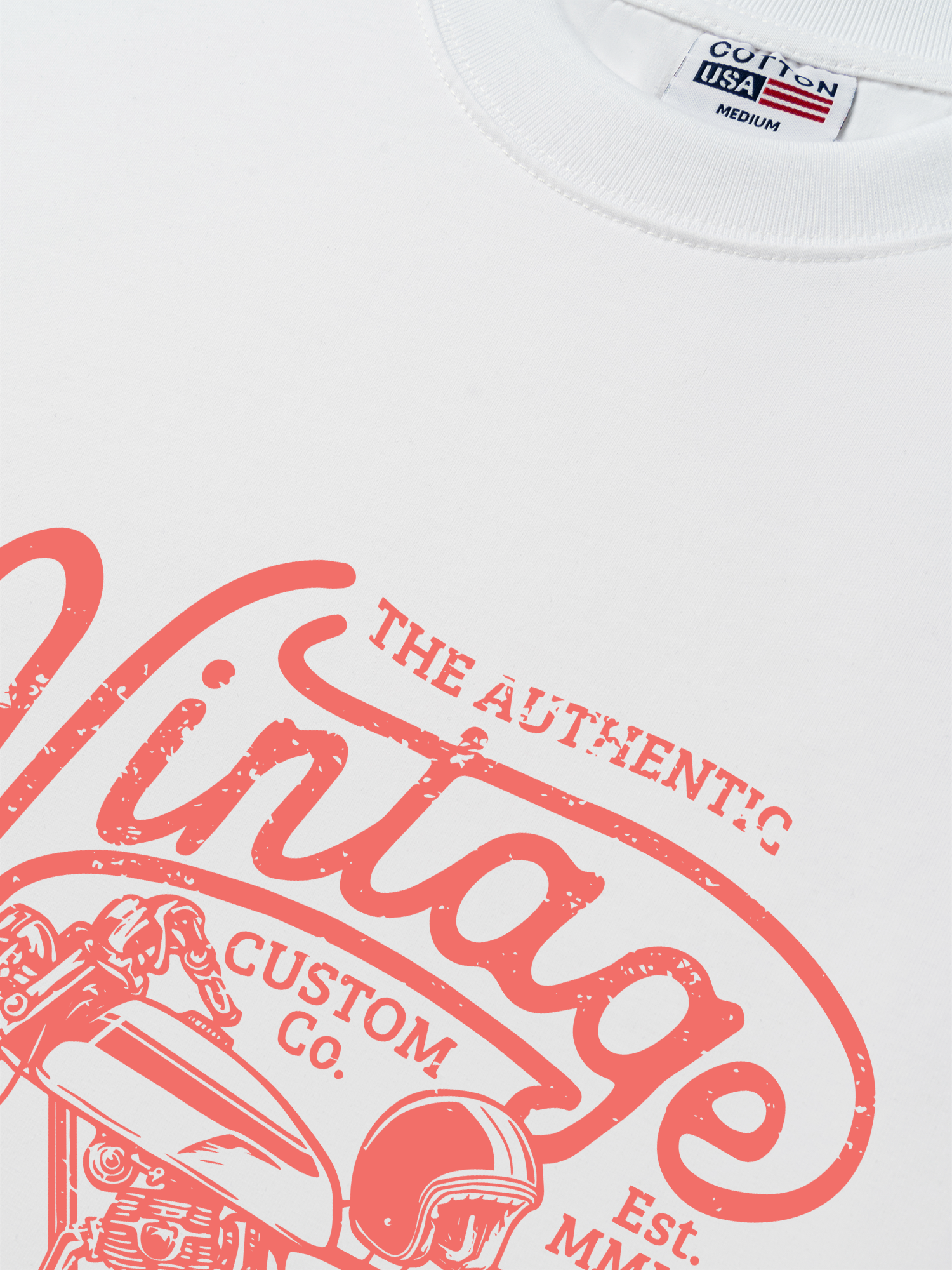 Áo Thun Relaxed Fit Motorbike The Authenic Motorcycle