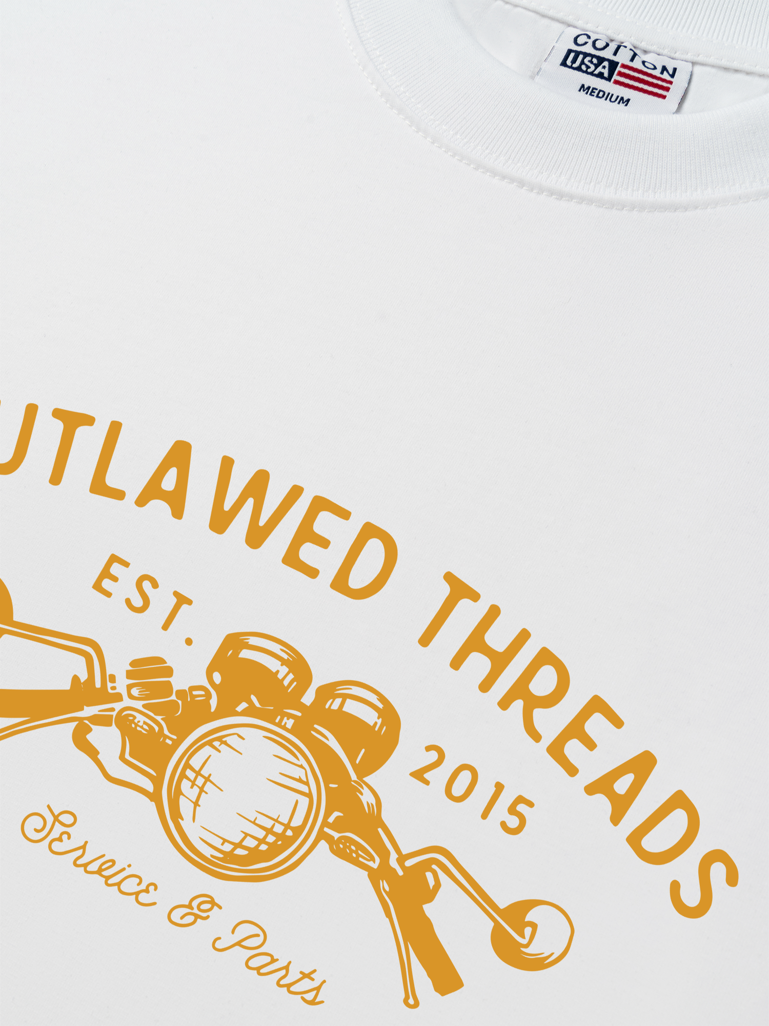 Áo Thun Relaxed Fit Motorbike Outlawed Threads