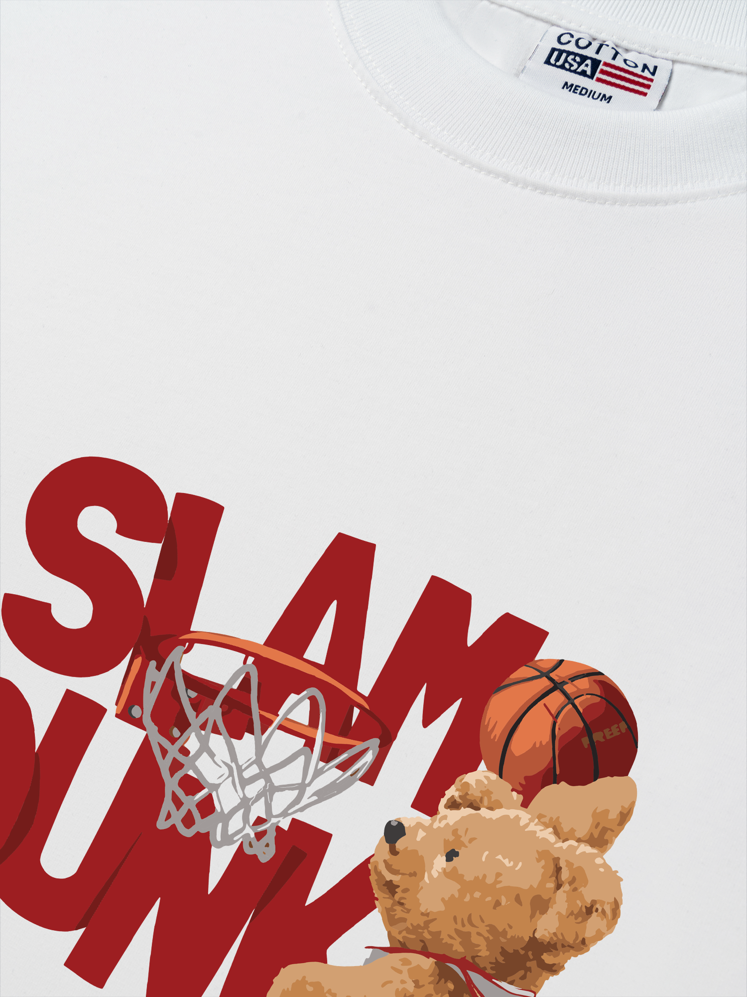 Áo Thun Relaxed Fit  Basketball Slam Dunk