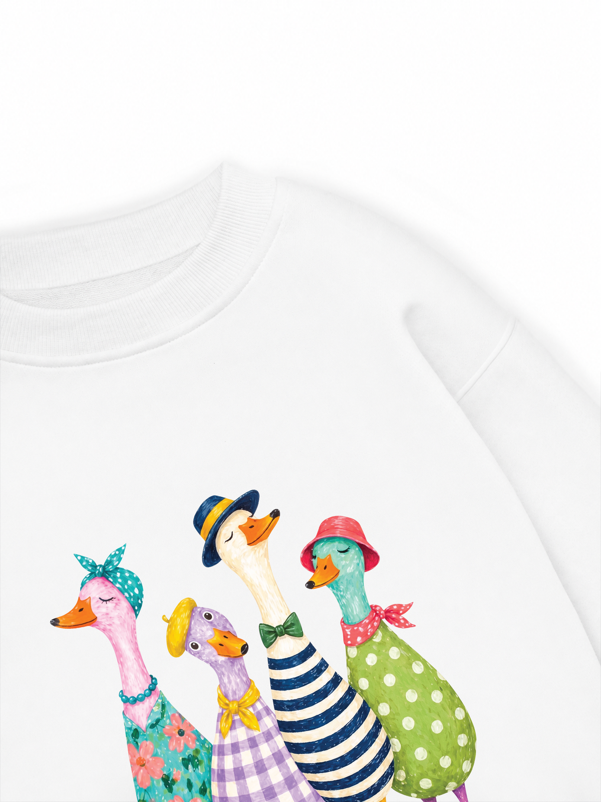 Áo Sweater Nỉ Hai Da Farm Duck Group