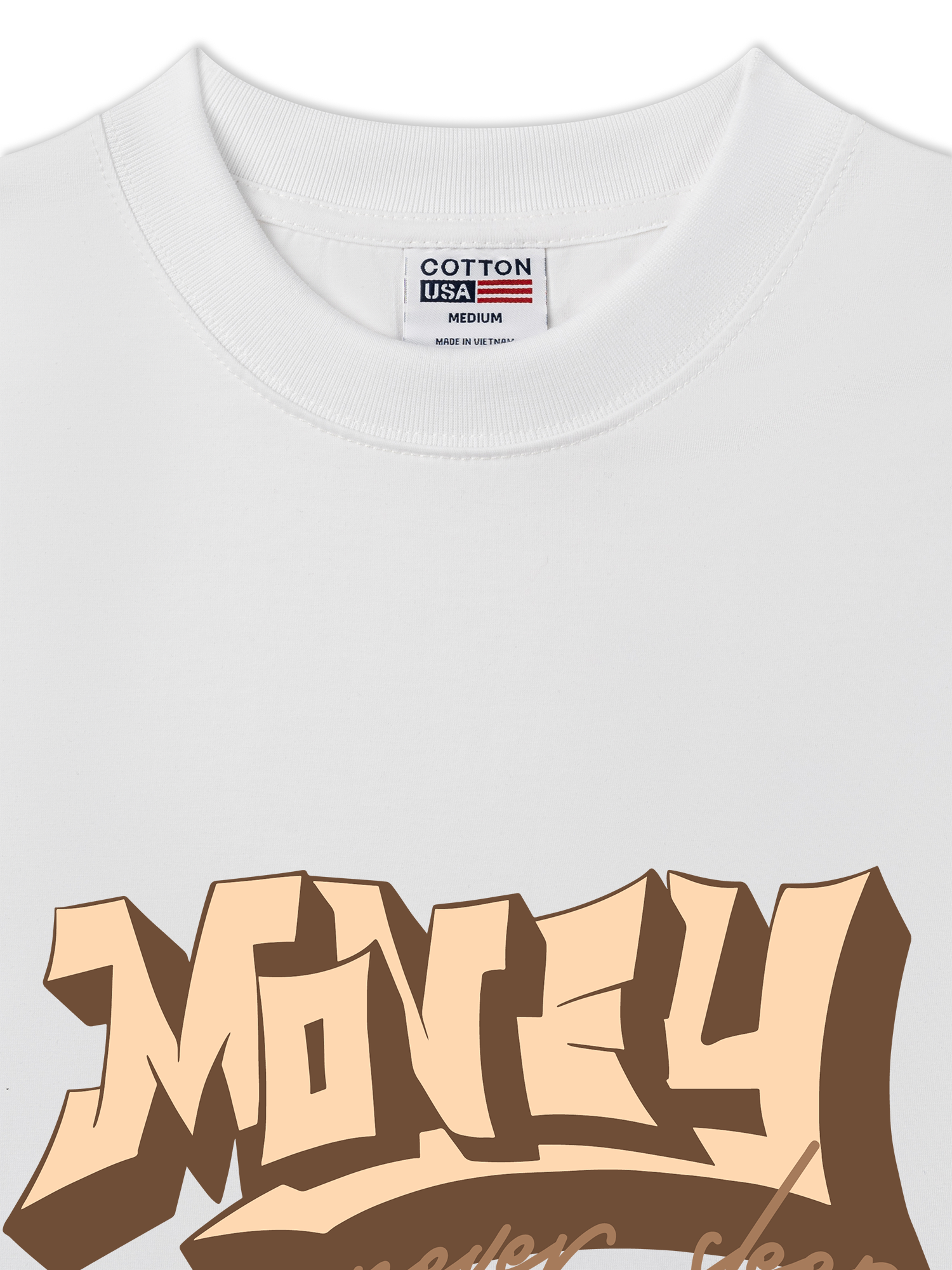 Áo Thun Relaxed Fit Money Never Sleep