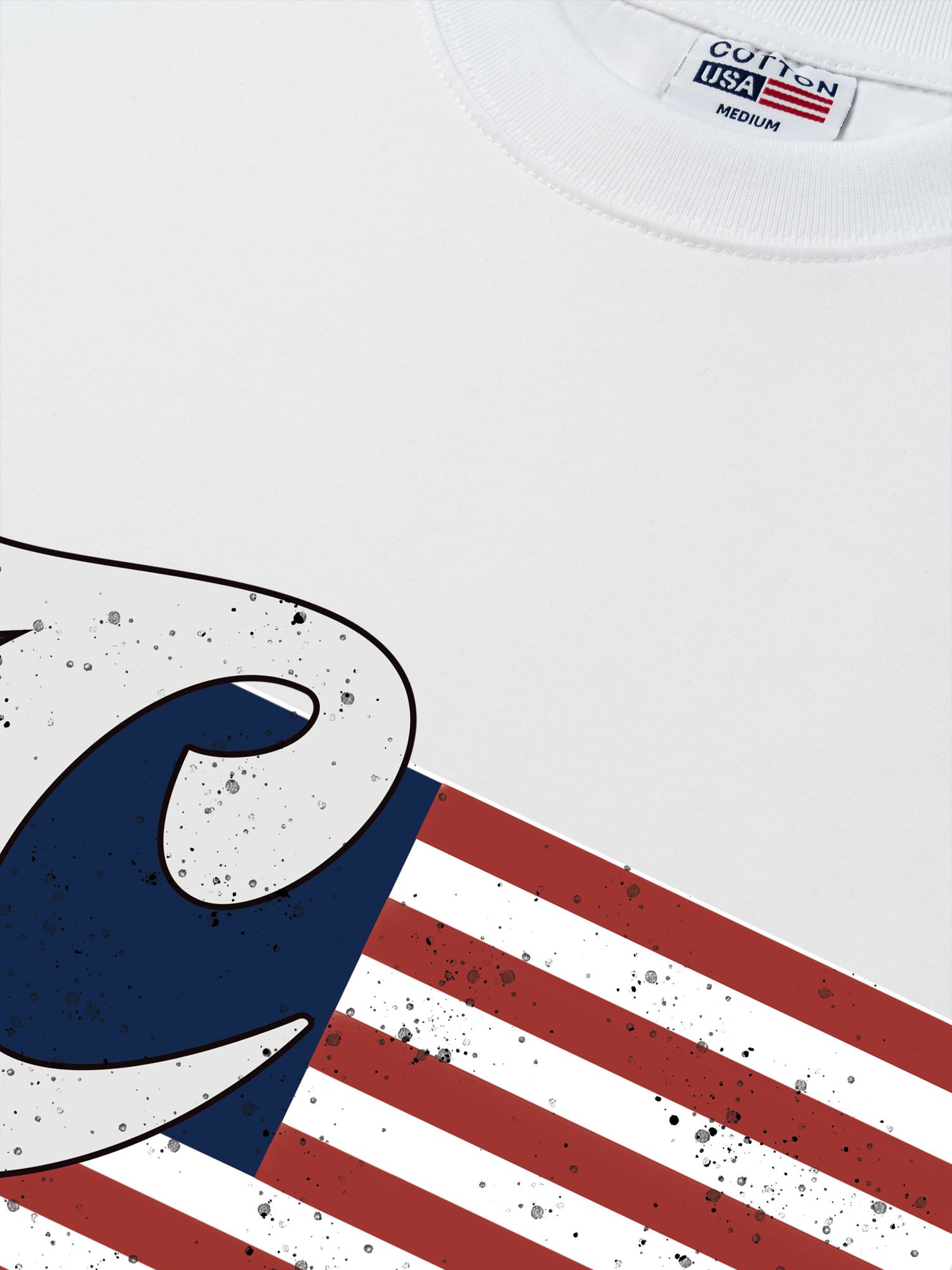 Áo Thun Relaxed Fit USA Vintage Flag