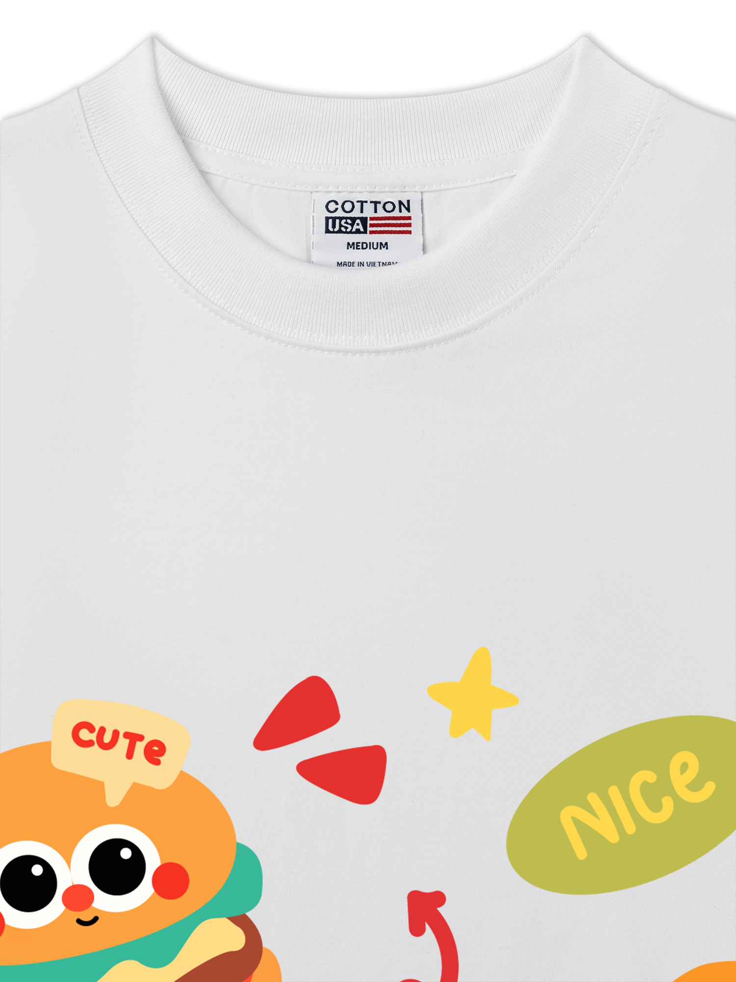 Áo Thun Relaxed Fit Yummy Mood Triple Cute
