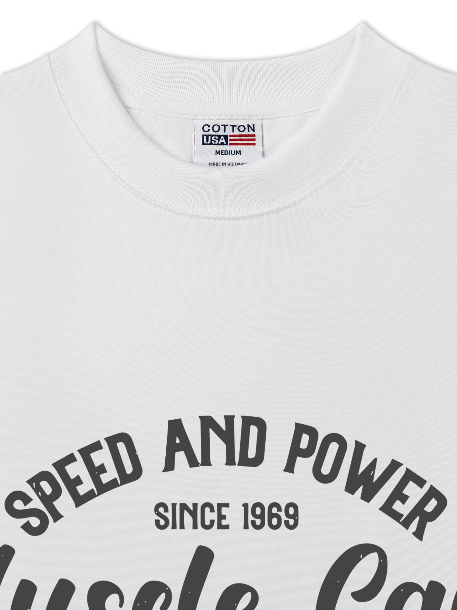 Áo Thun Relaxed Fit Speed And Power Muscle Cars