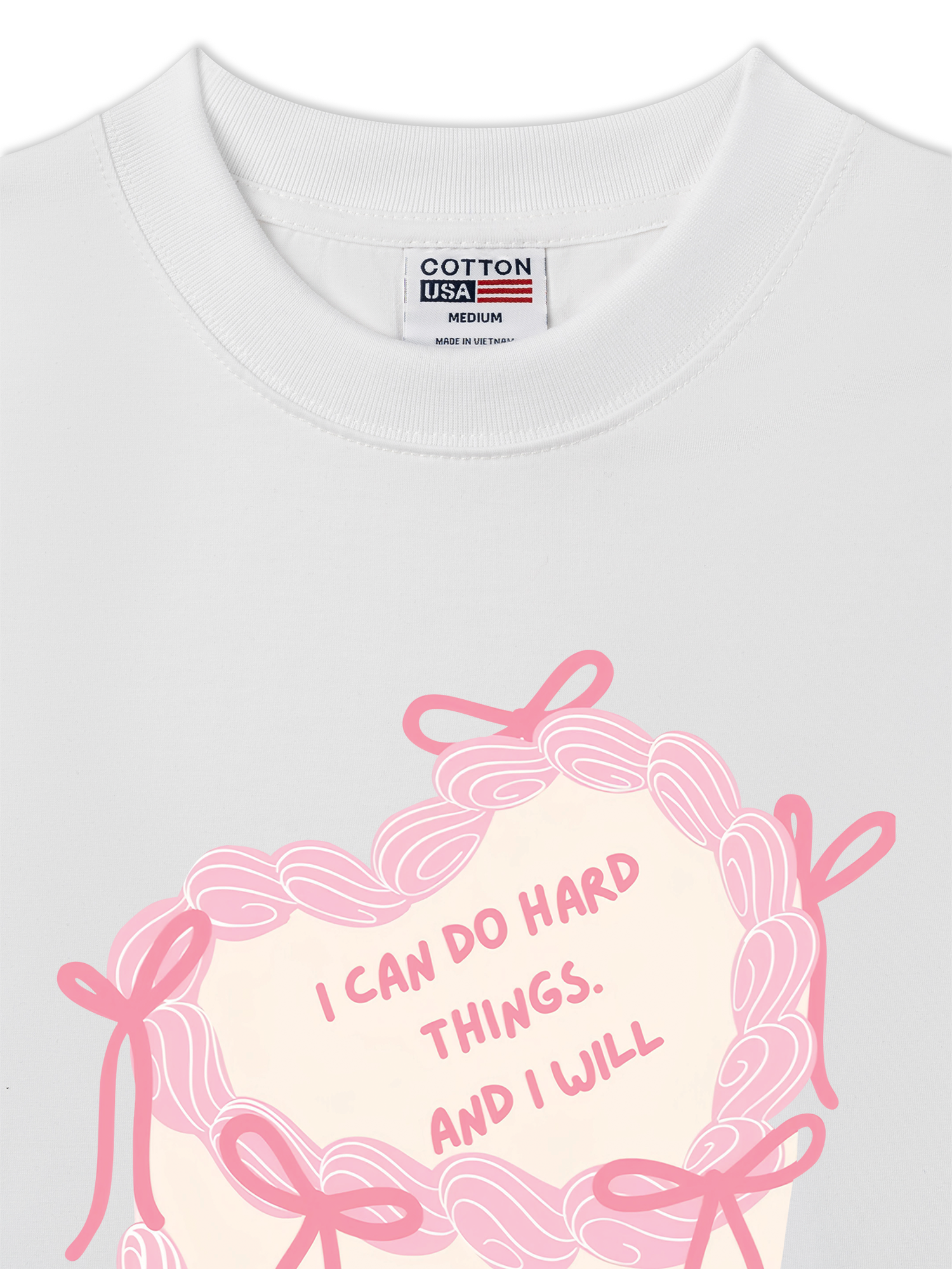 Áo Thun Relaxed Fit I Can Do Hard Thing