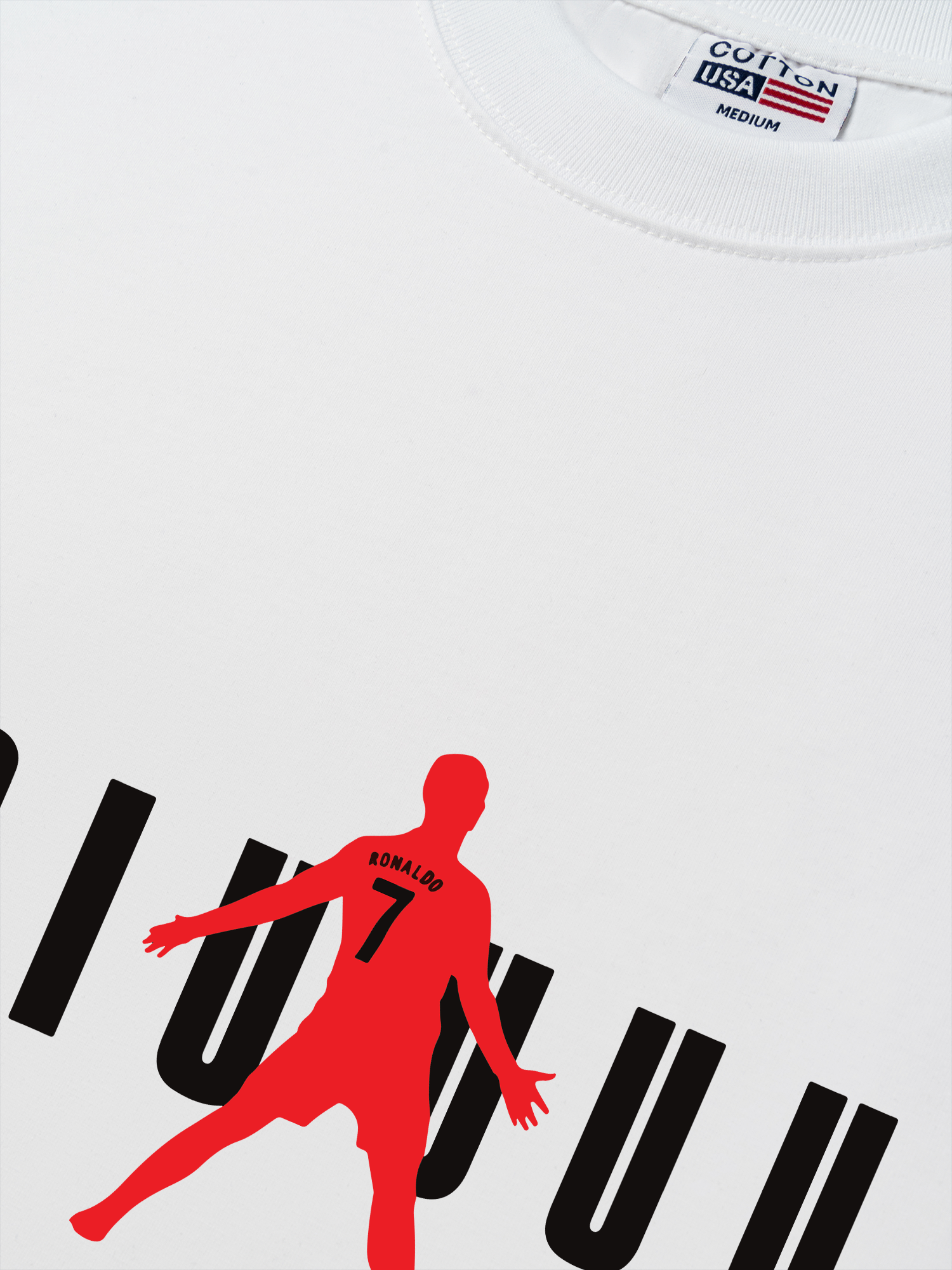 Áo Thun Relaxed Fit Áo Thun SIUUUU Black And Red