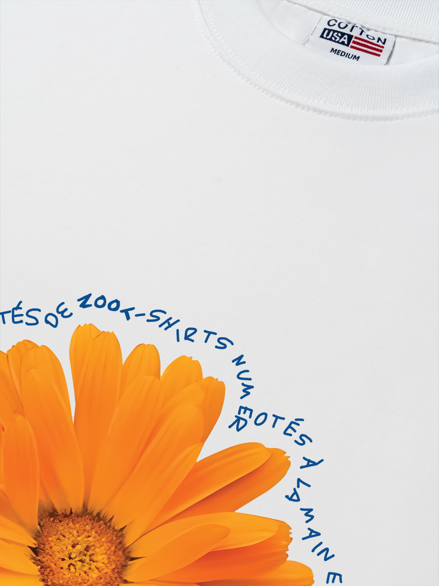 Áo Thun Relaxed Fit Floral Orange Flower