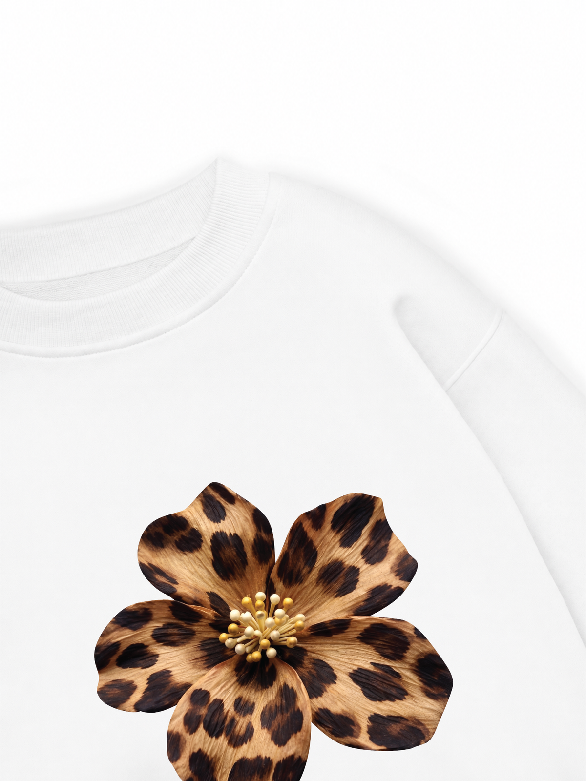 Áo Sweater Nỉ Hai Da Urban Leopard  Safari Spotted Petals