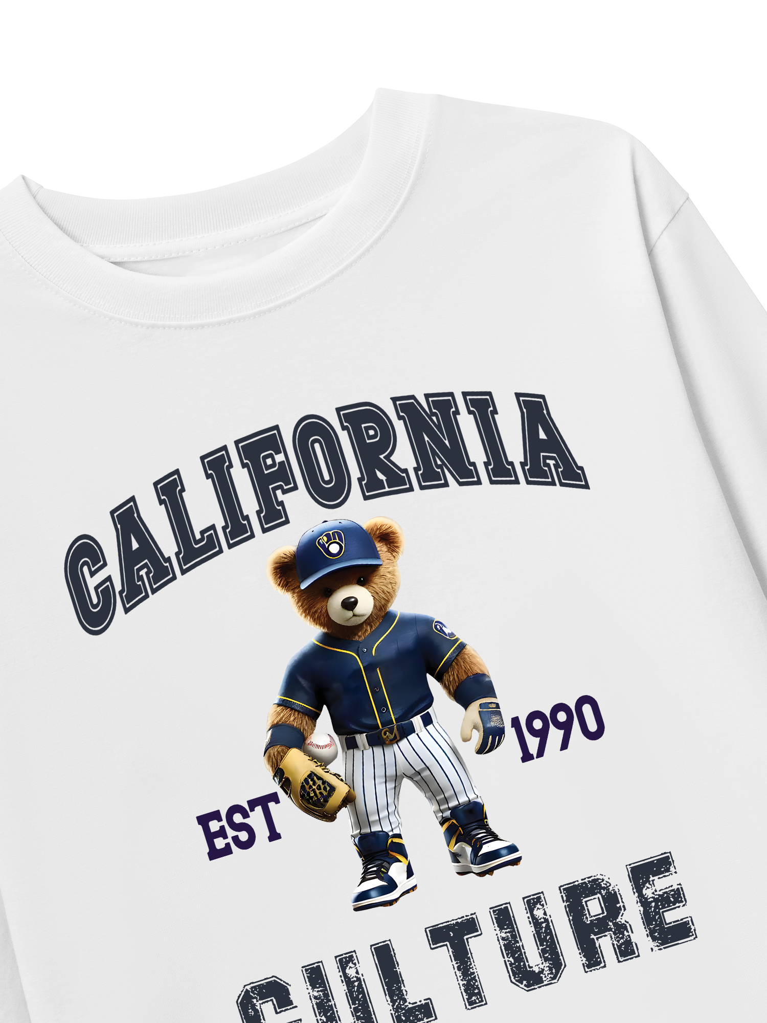 Áo Thun Dài Tay Baseball California Culture