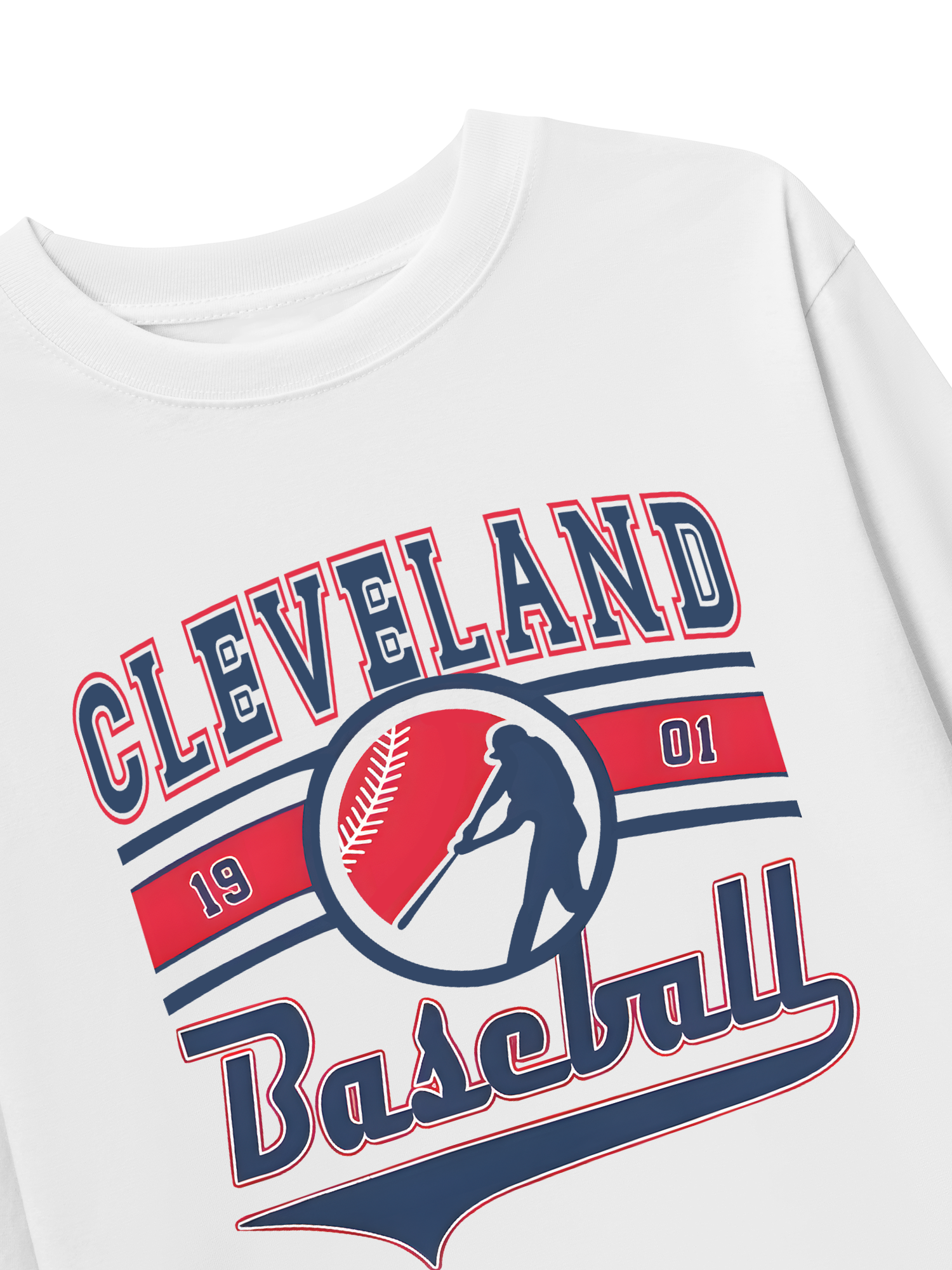 Áo Thun Dài Tay Baseball Cleveland