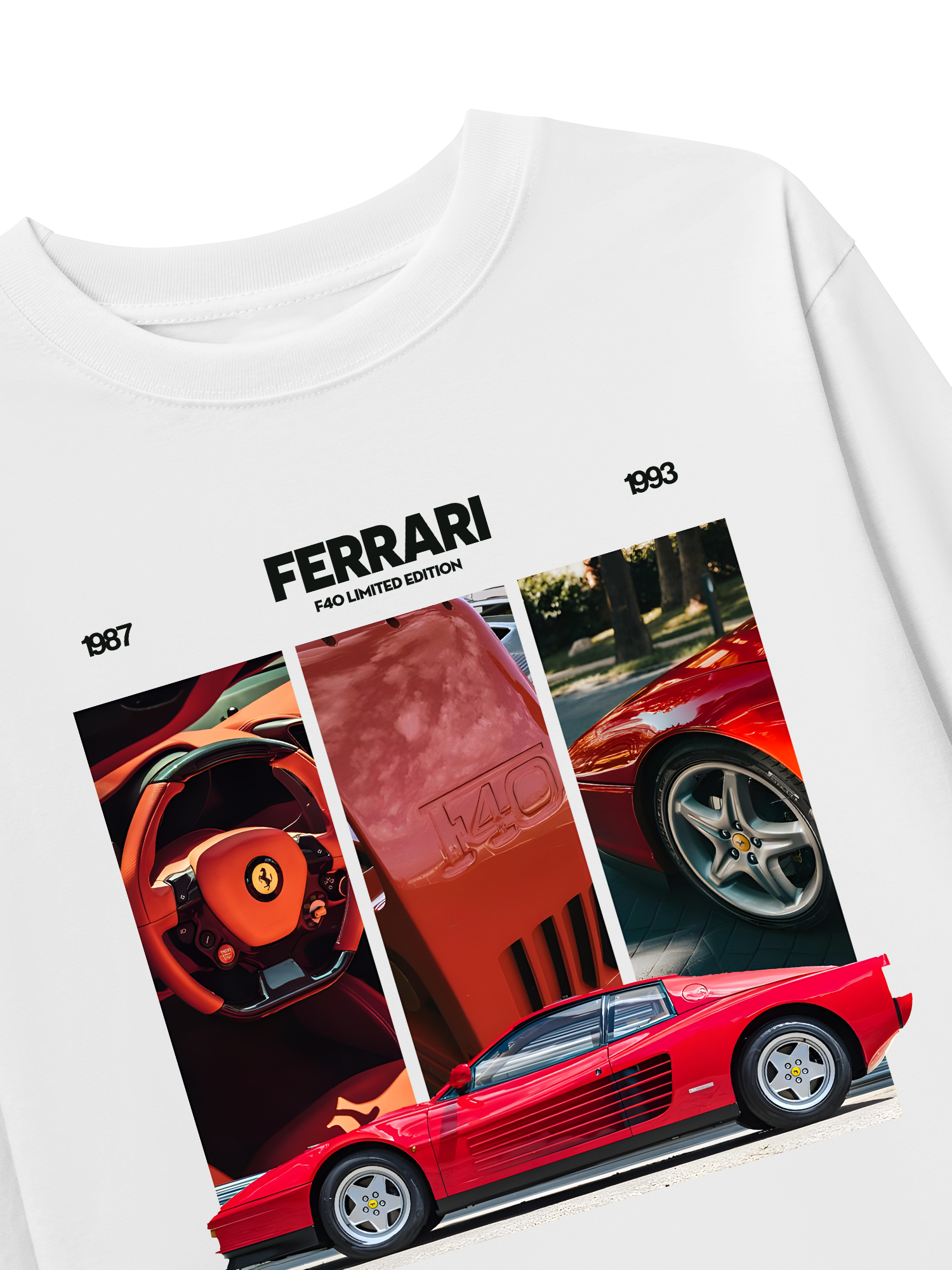 Áo Thun Dài Tay Ferrari F40 Limited Edition