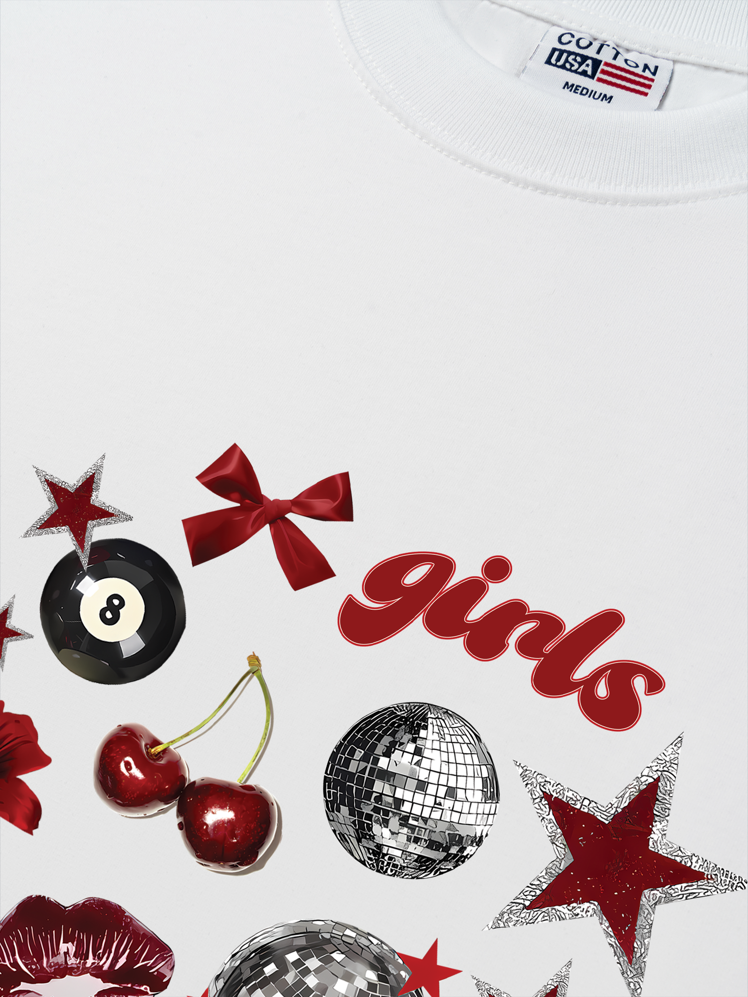 Áo Thun Relaxed Fit Cherry Girls