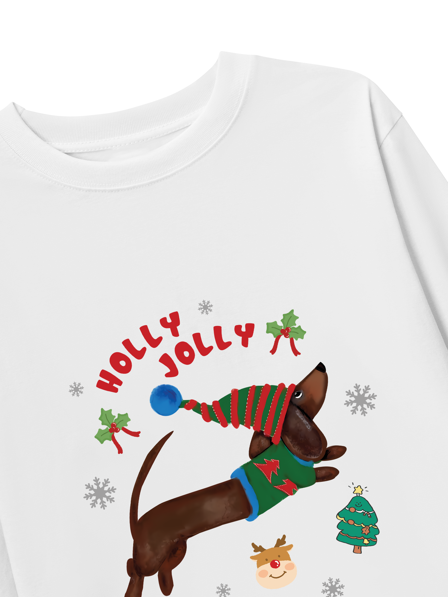 Áo Thun Dài Tay Holy Jolly Cute Puppy