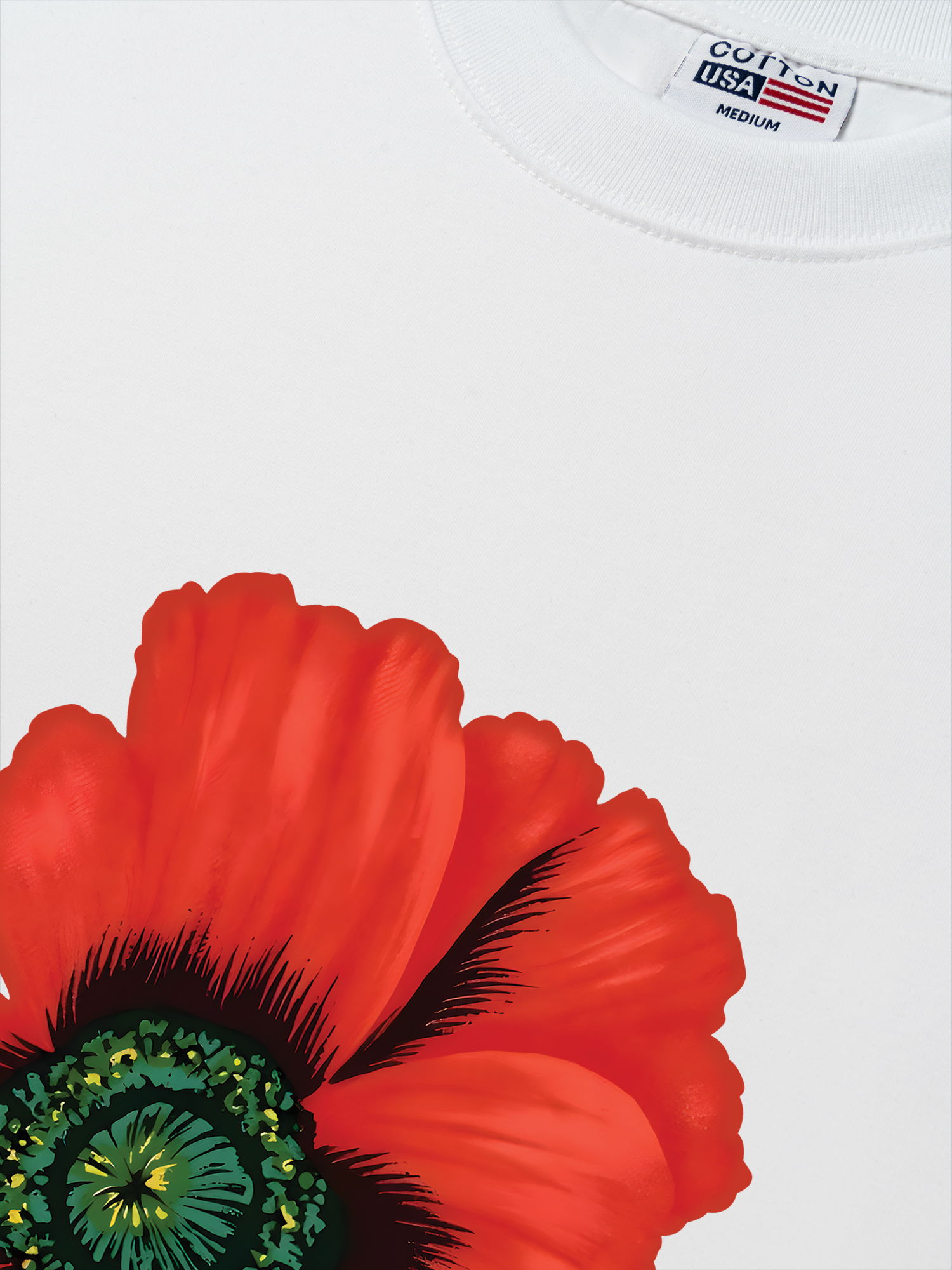 Áo Thun Relaxed Fit Floral Red