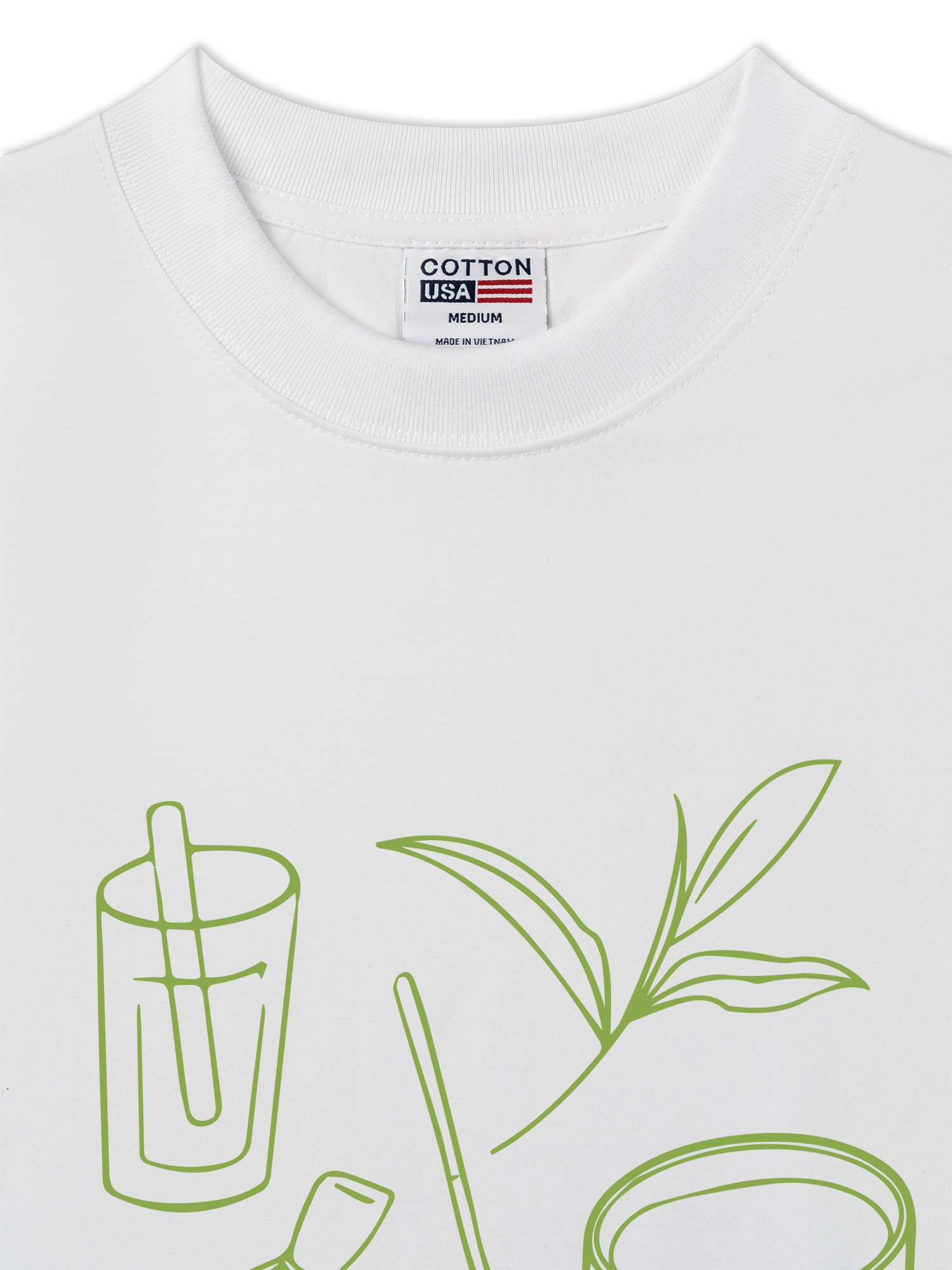 Áo Thun Relaxed Fit Daily Cup Matcha Club