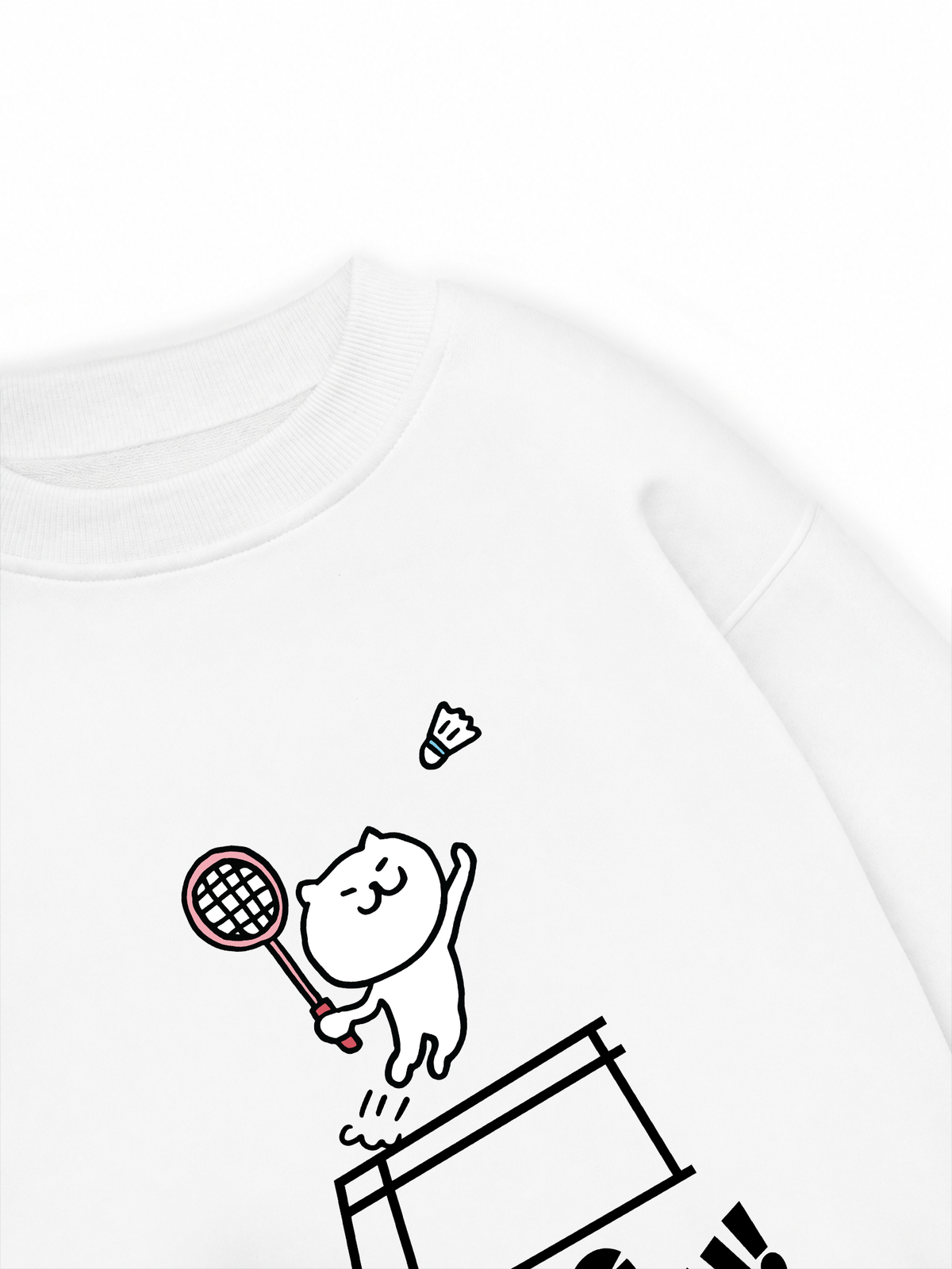 Áo Sweater Nỉ Hai Da Badminton Jumping Smash