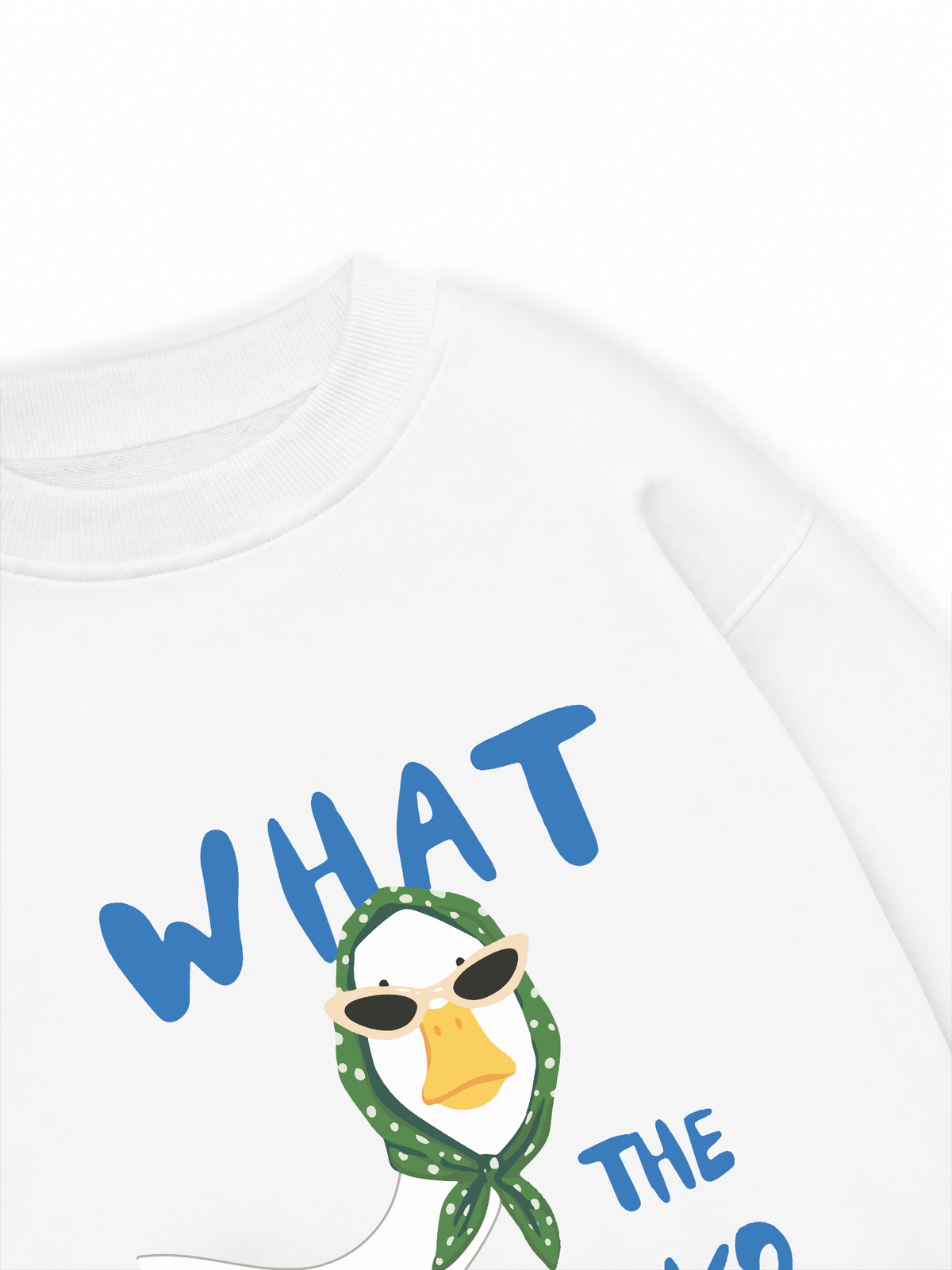 Áo Sweater Nỉ Hai Da Farm What The Duck
