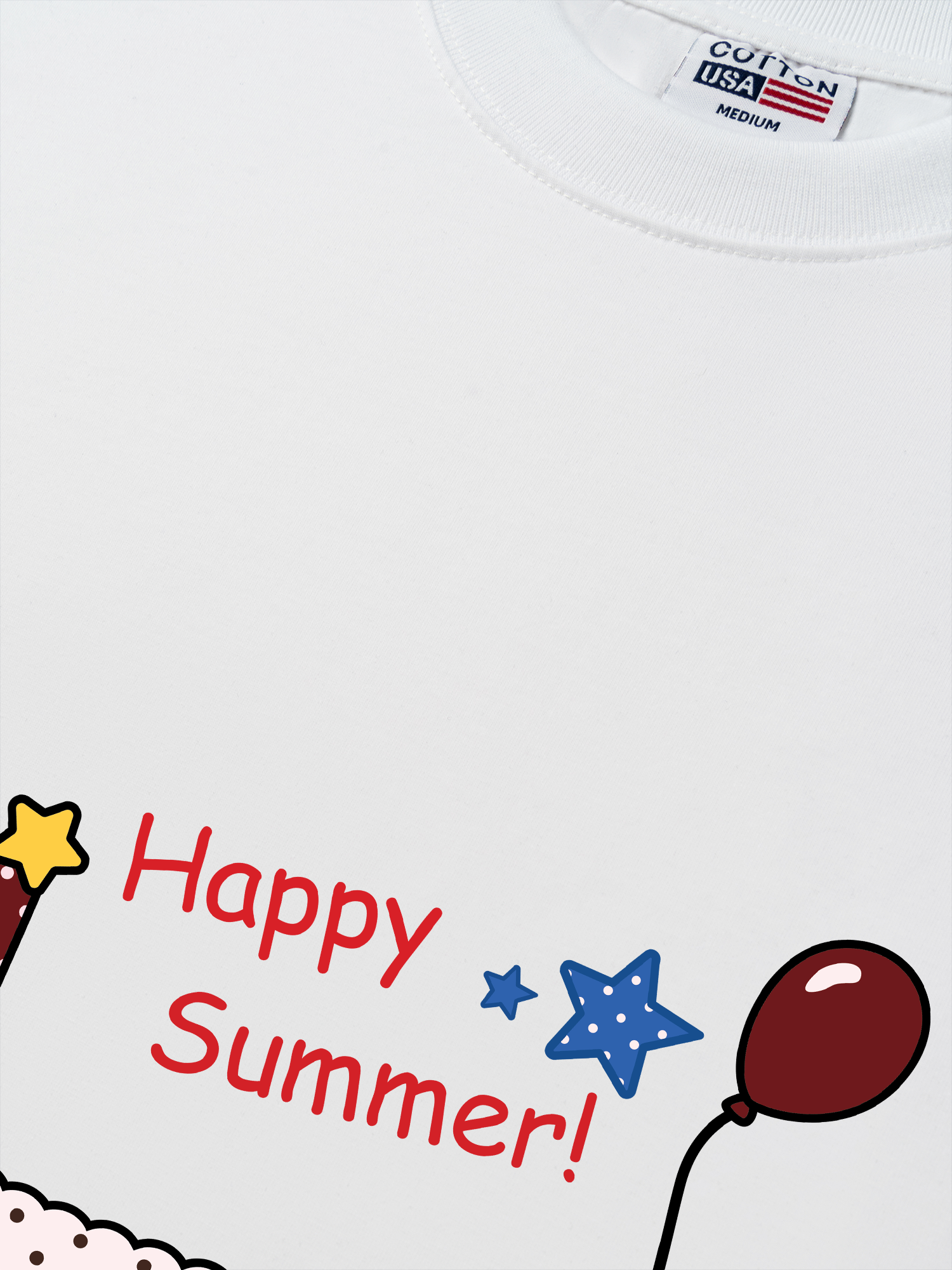 Áo Thun Relaxed Fit Dotty Mood Happy Summer Dog