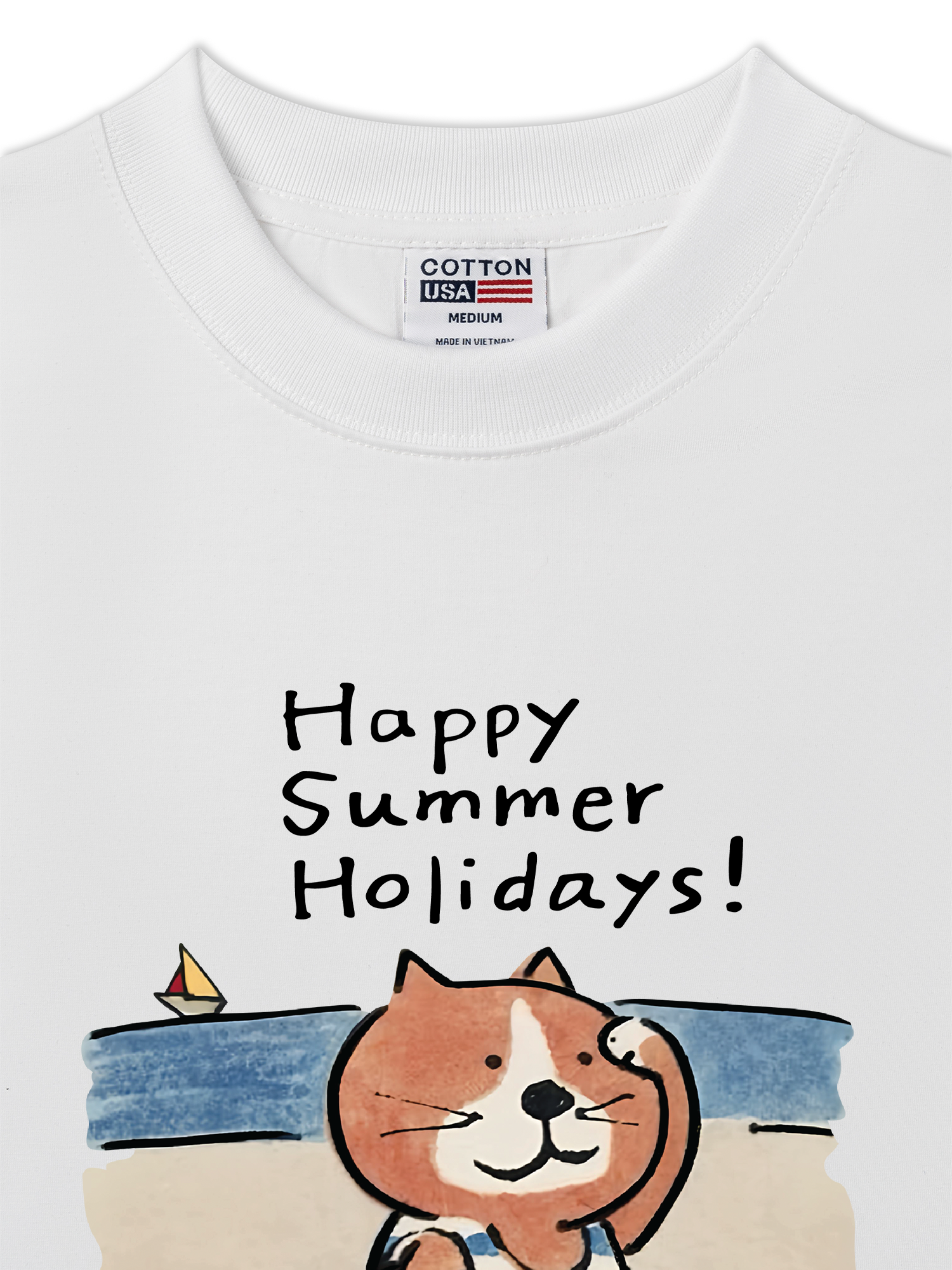 Áo Thun Relaxed Fit Happy Summer Holidays