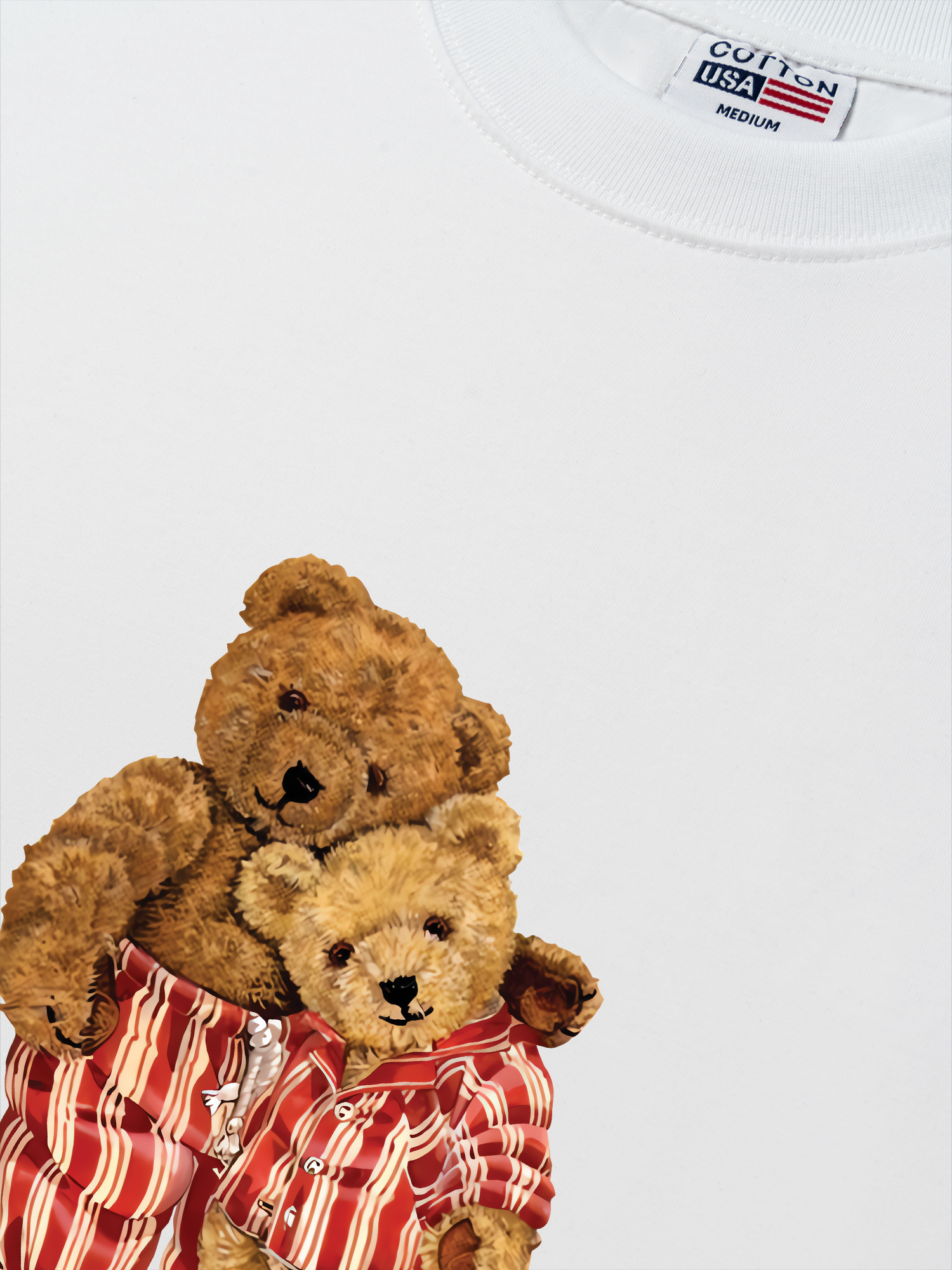 Áo Thun Relaxed Fit  Couple Bear Go To Bed