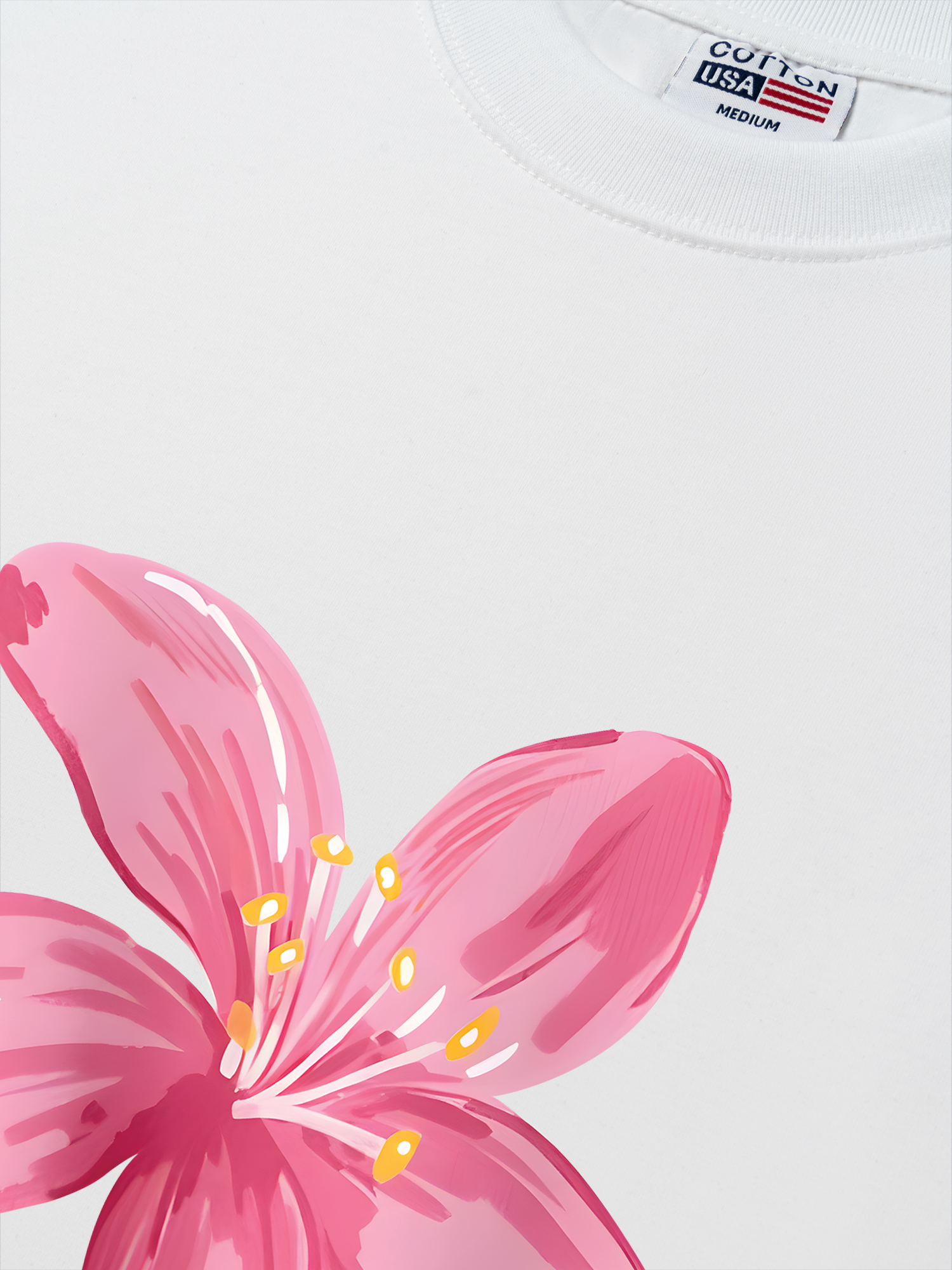 Áo Thun Relaxed Fit Floral Pink Flower