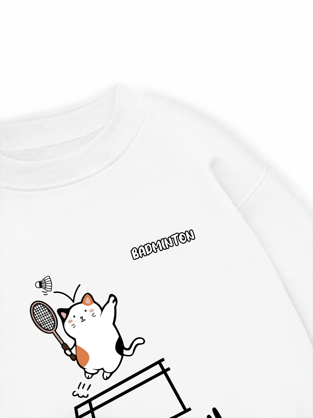 Áo Sweater Nỉ Hai Da Badminton Jumping Smash