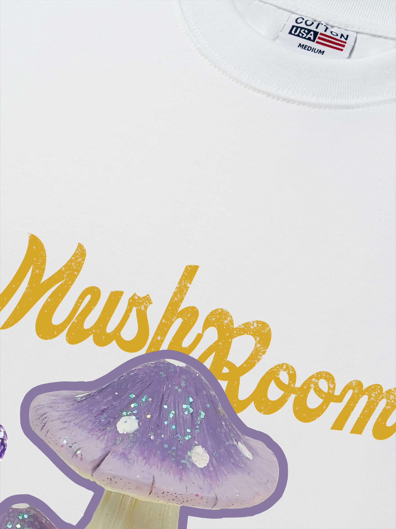 Áo Thun Relaxed Fit Bling Purple Mushroom