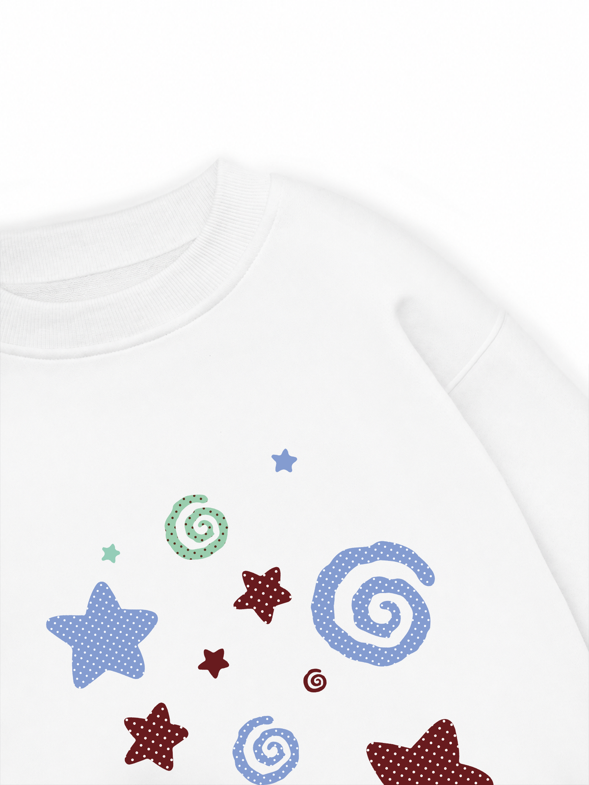 Áo Sweater Nỉ Hai Da Dotty Mood Pastel Dreams