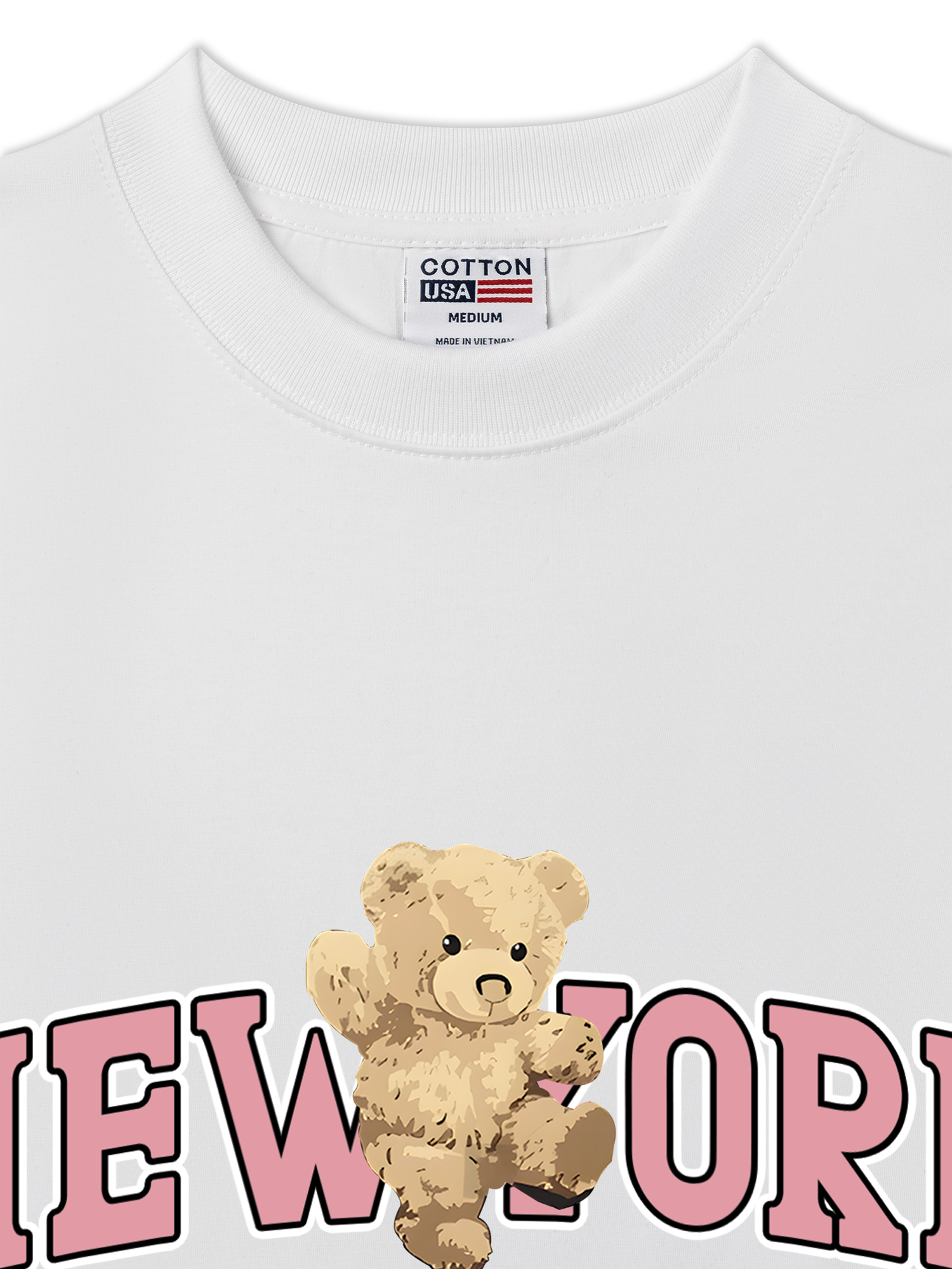 Áo Thun Relaxed Fit Ciry Pink New York Bear