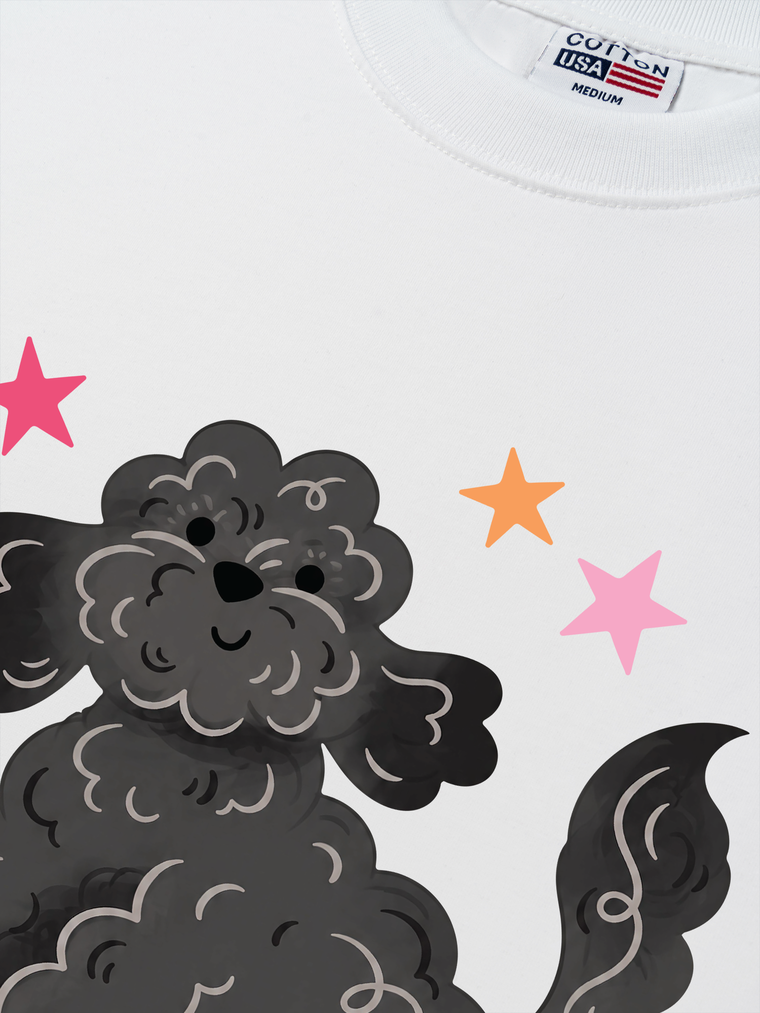 Áo Thun Relaxed Fit Soft Paw Poodle And Bling Ball